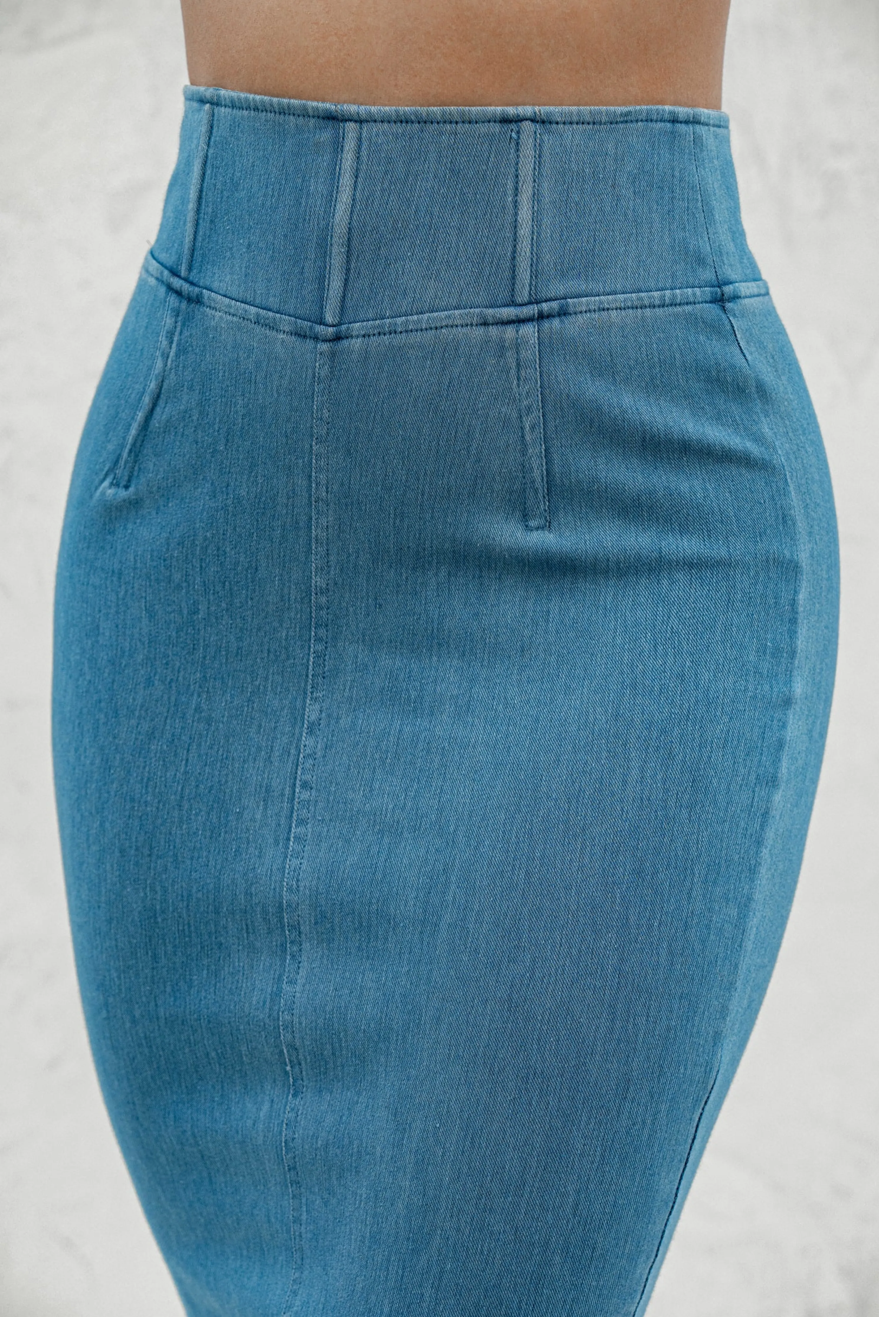ANITA LONG DENIM SKIRT