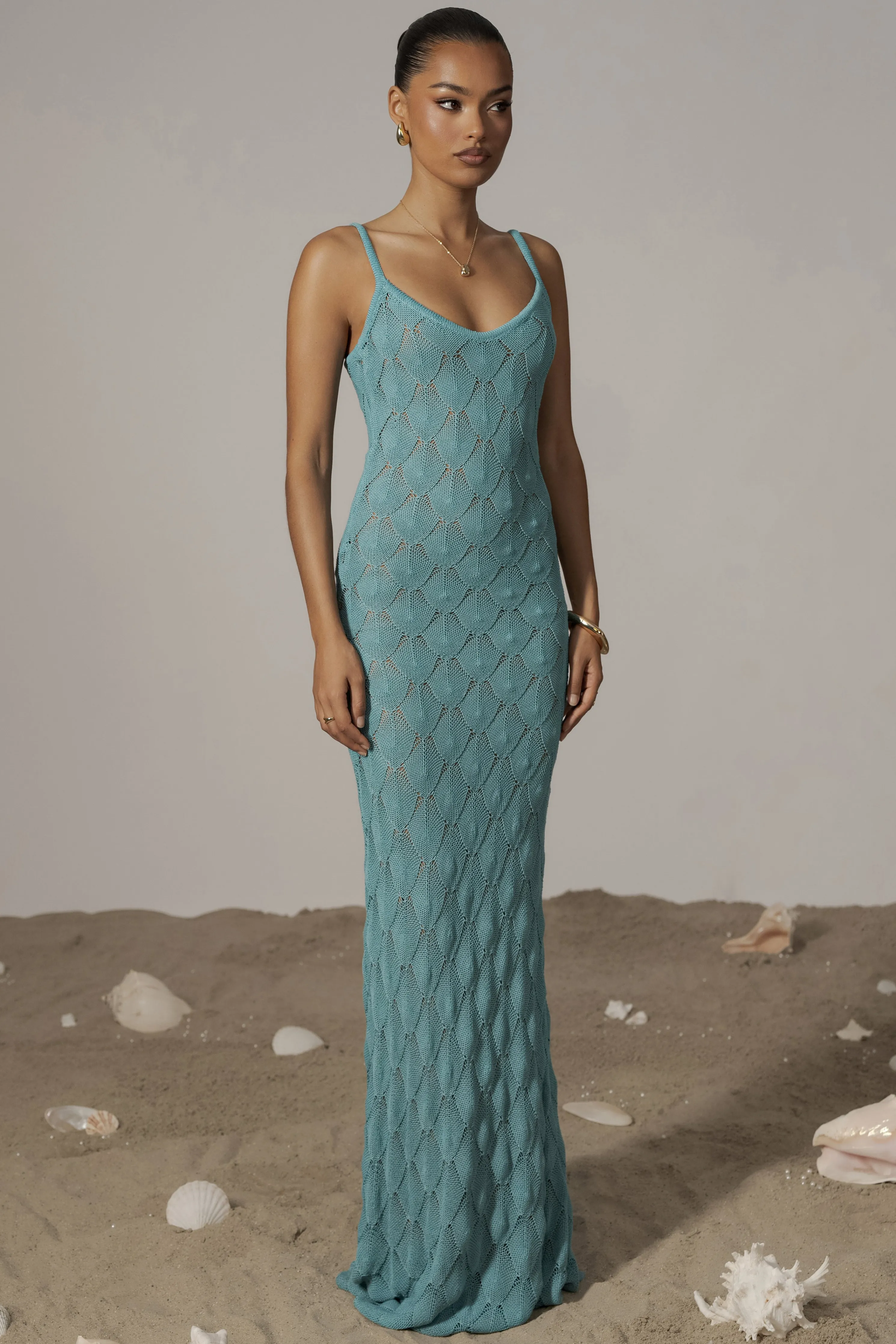 Aqua Gabriela Knit Maxi Dress
