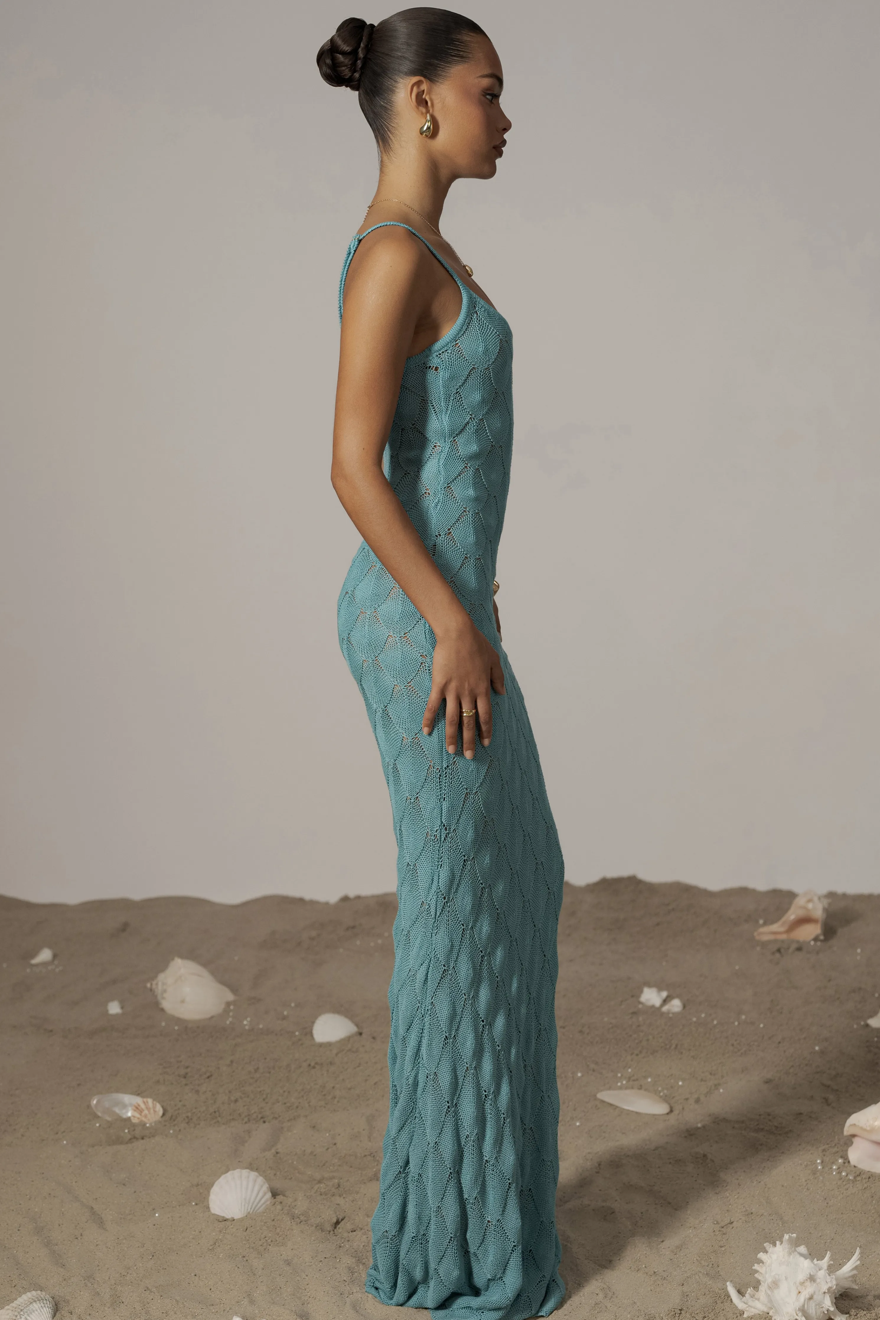 Aqua Gabriela Knit Maxi Dress