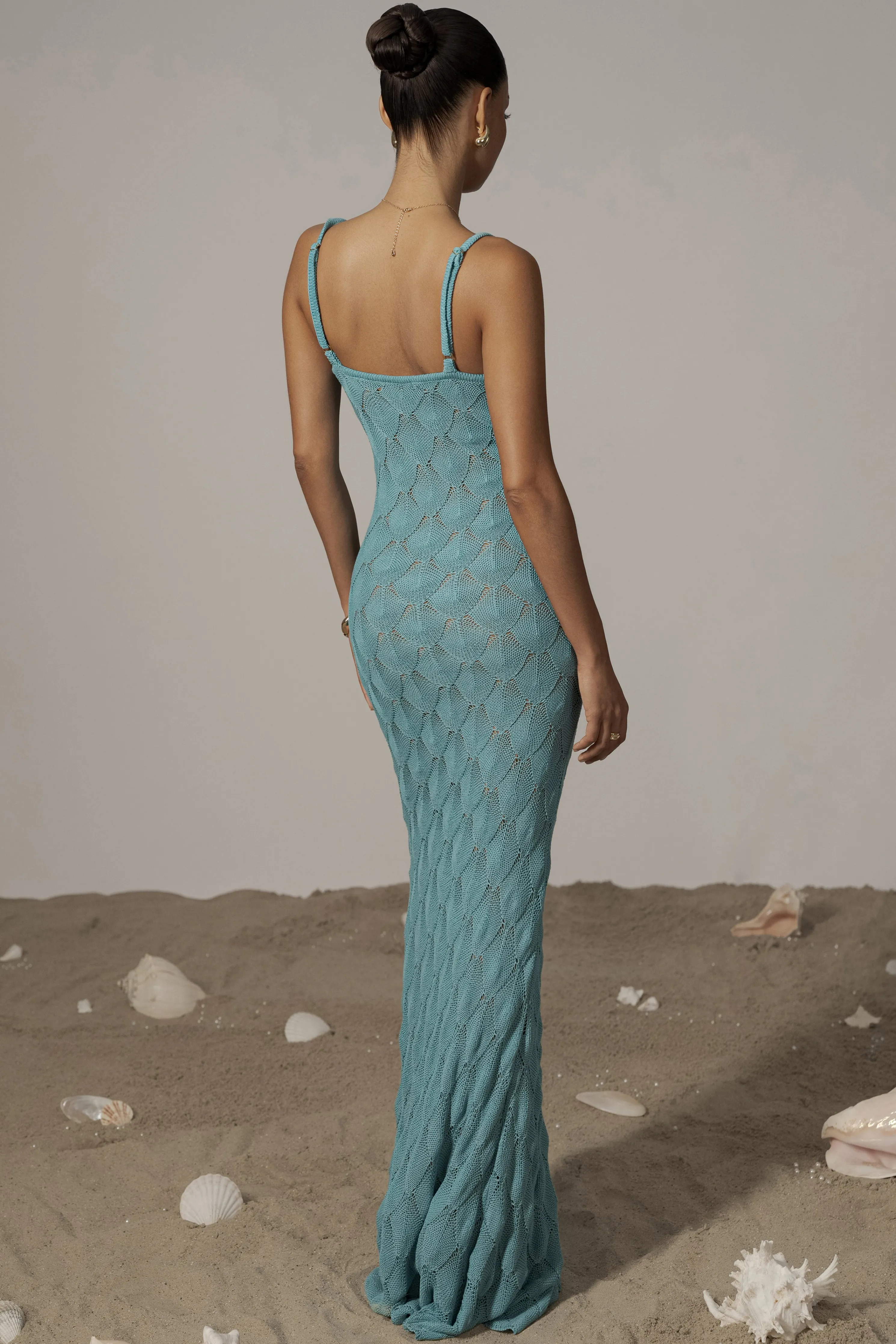 Aqua Gabriela Knit Maxi Dress