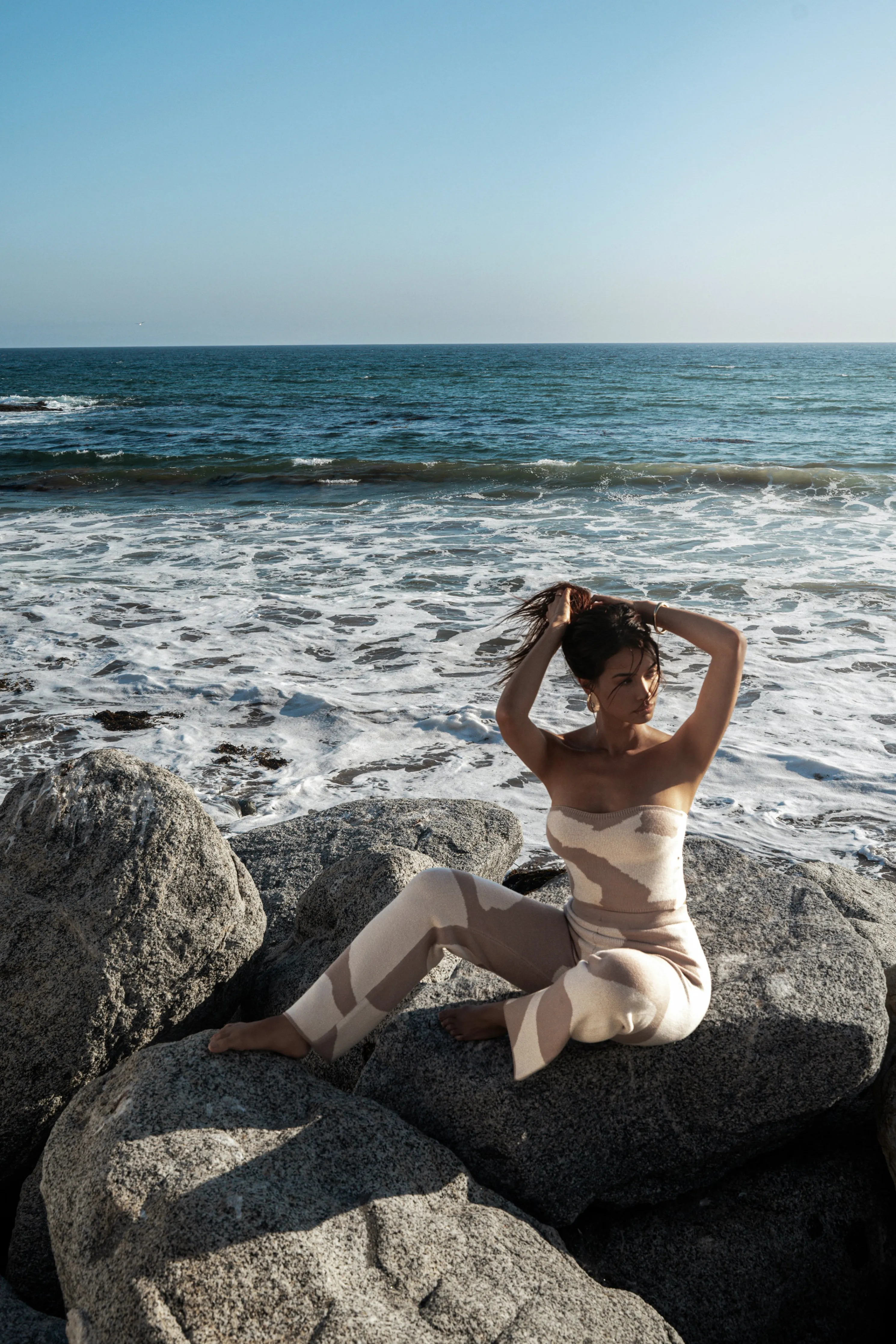 Beige Abstract Tiarra Pants