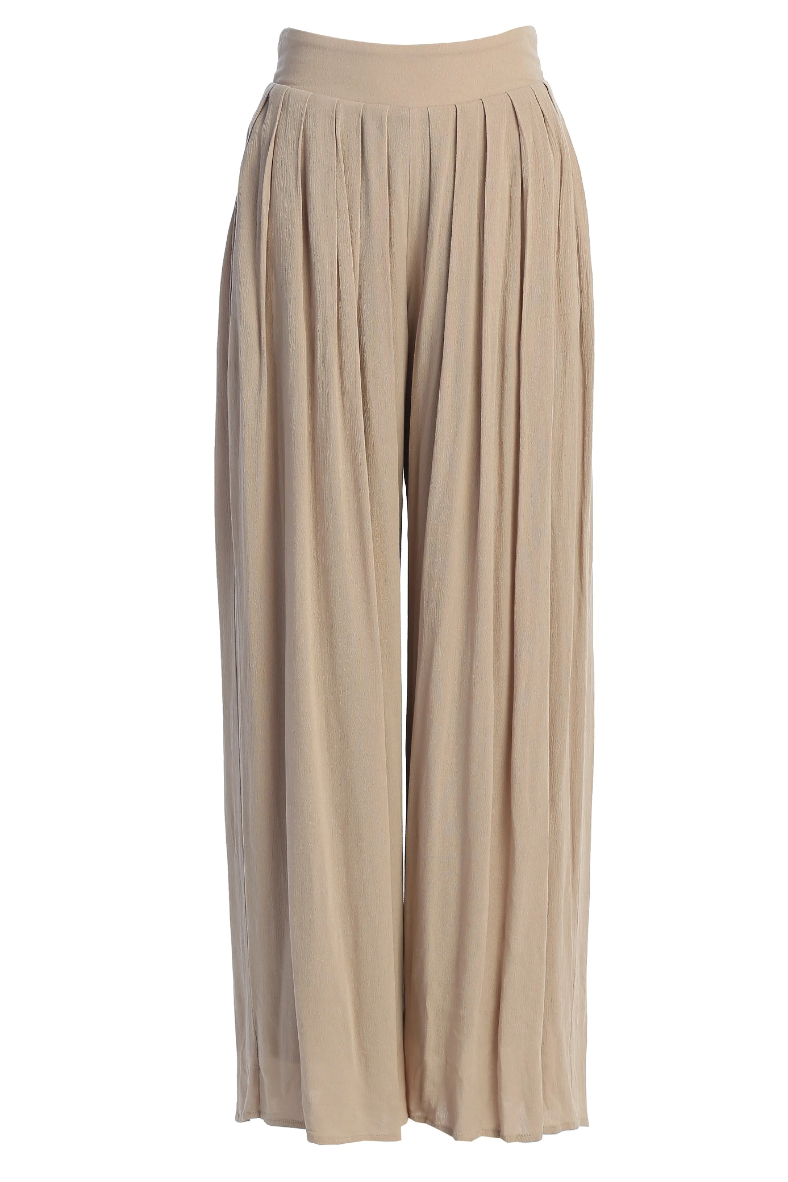 Beige After Sunset Pleated Pants