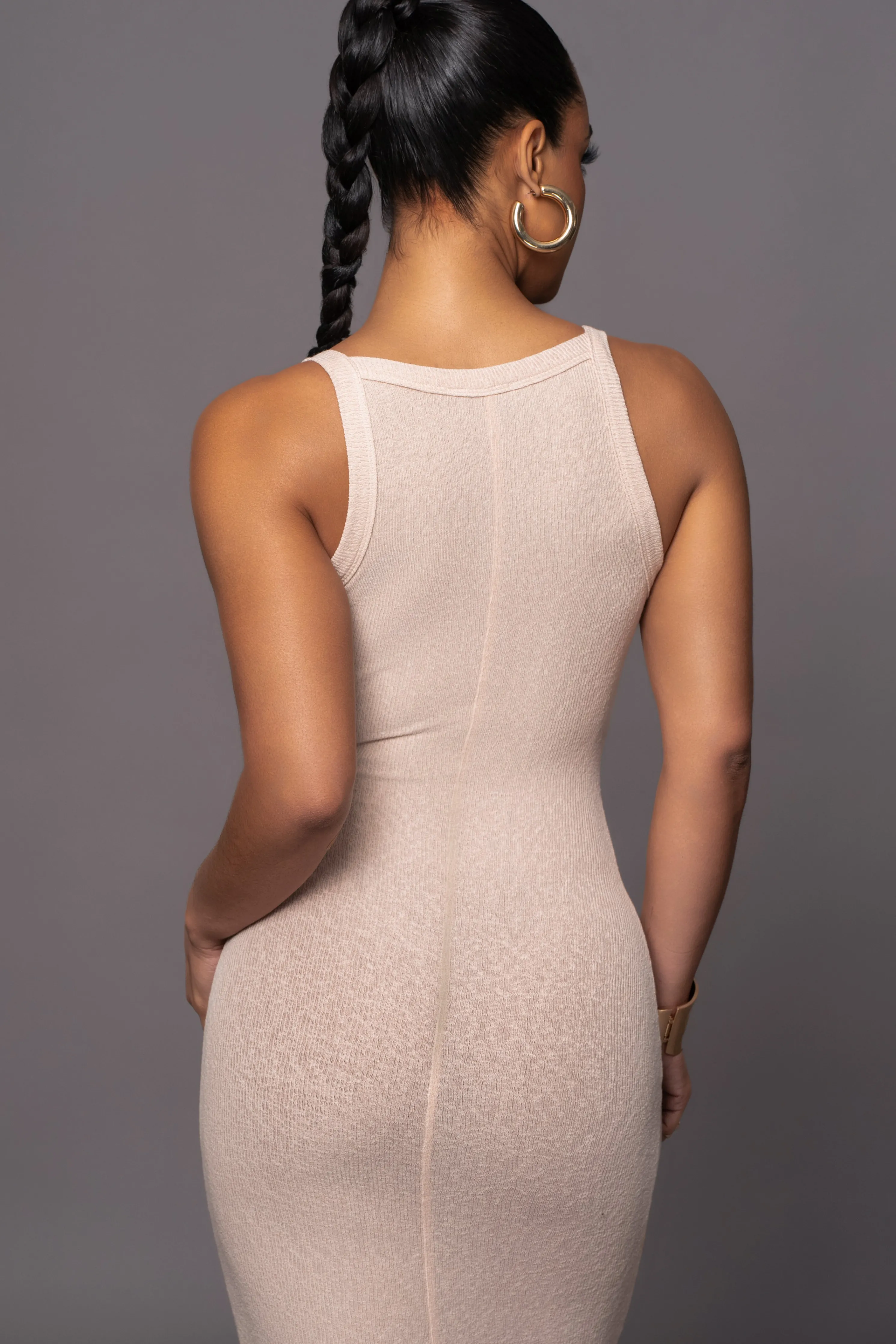 Beige Back To You Maxi Dress