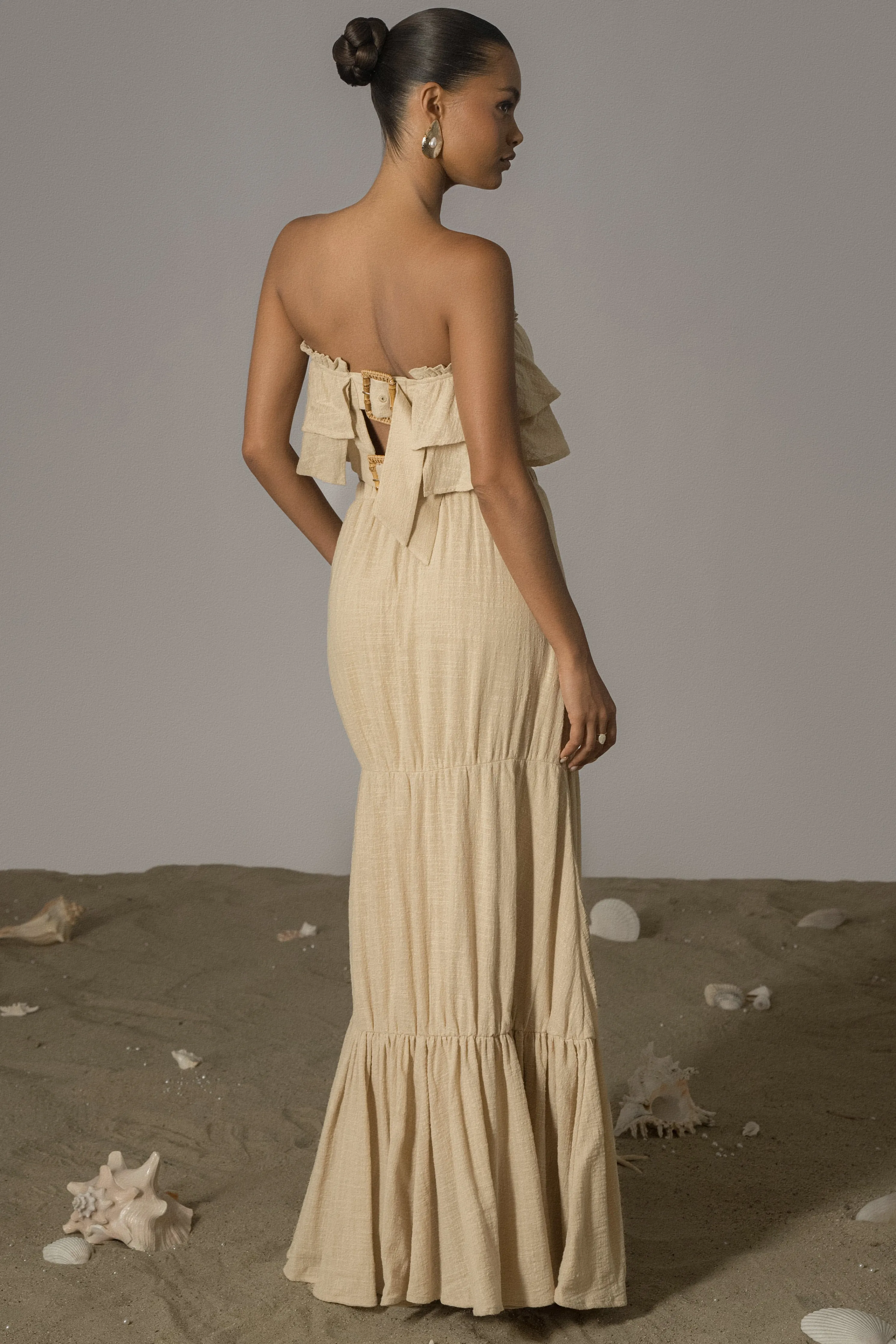 Beige By The Sea Skirt Set