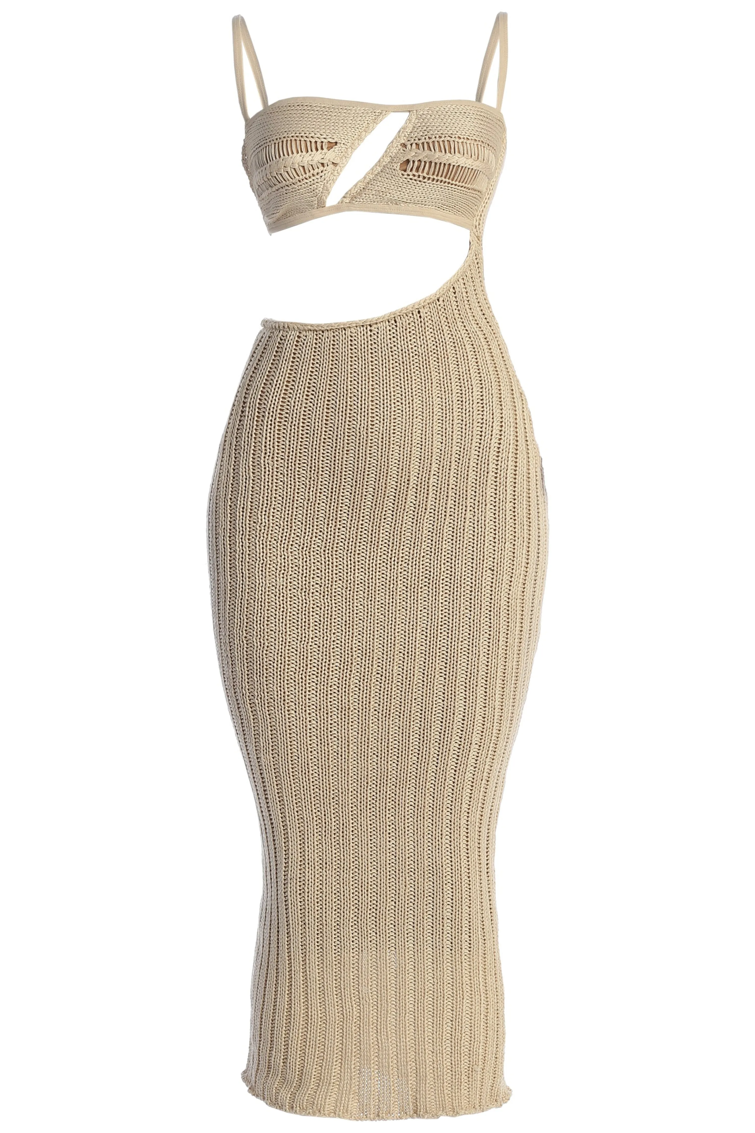 Beige Coastal Escape Dress