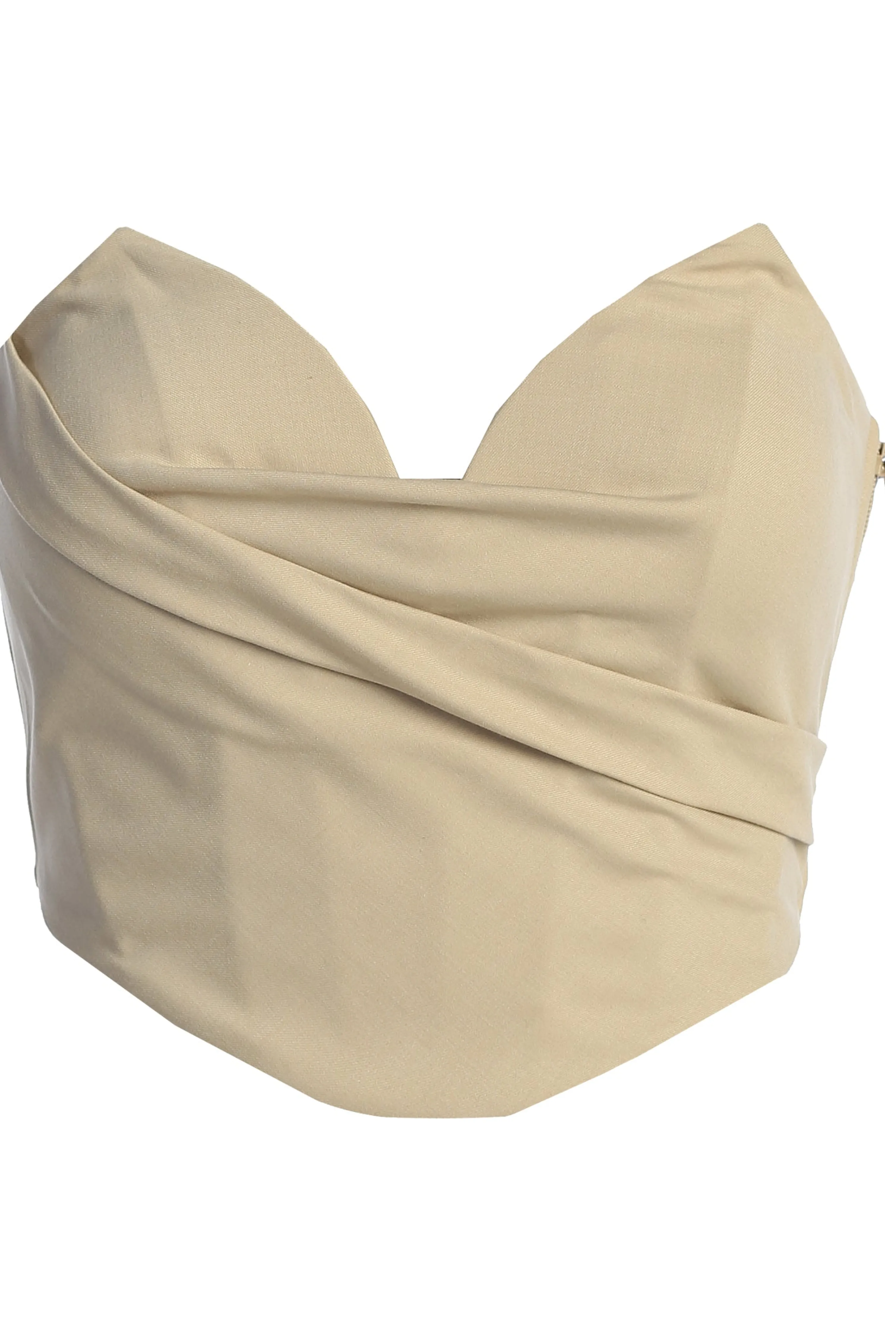 Beige Falling For You Corset