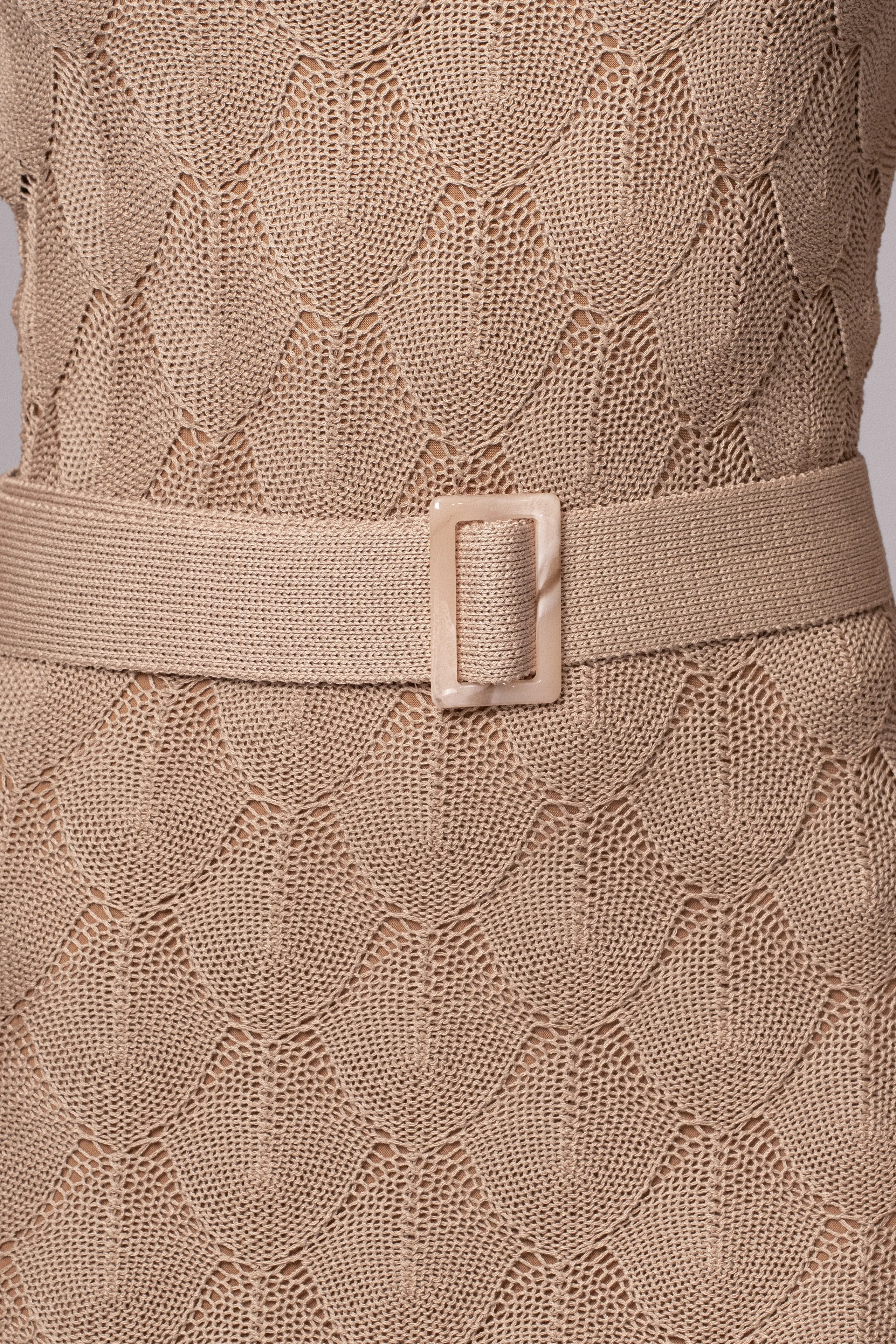 Beige La Costa One Shoulder Dress