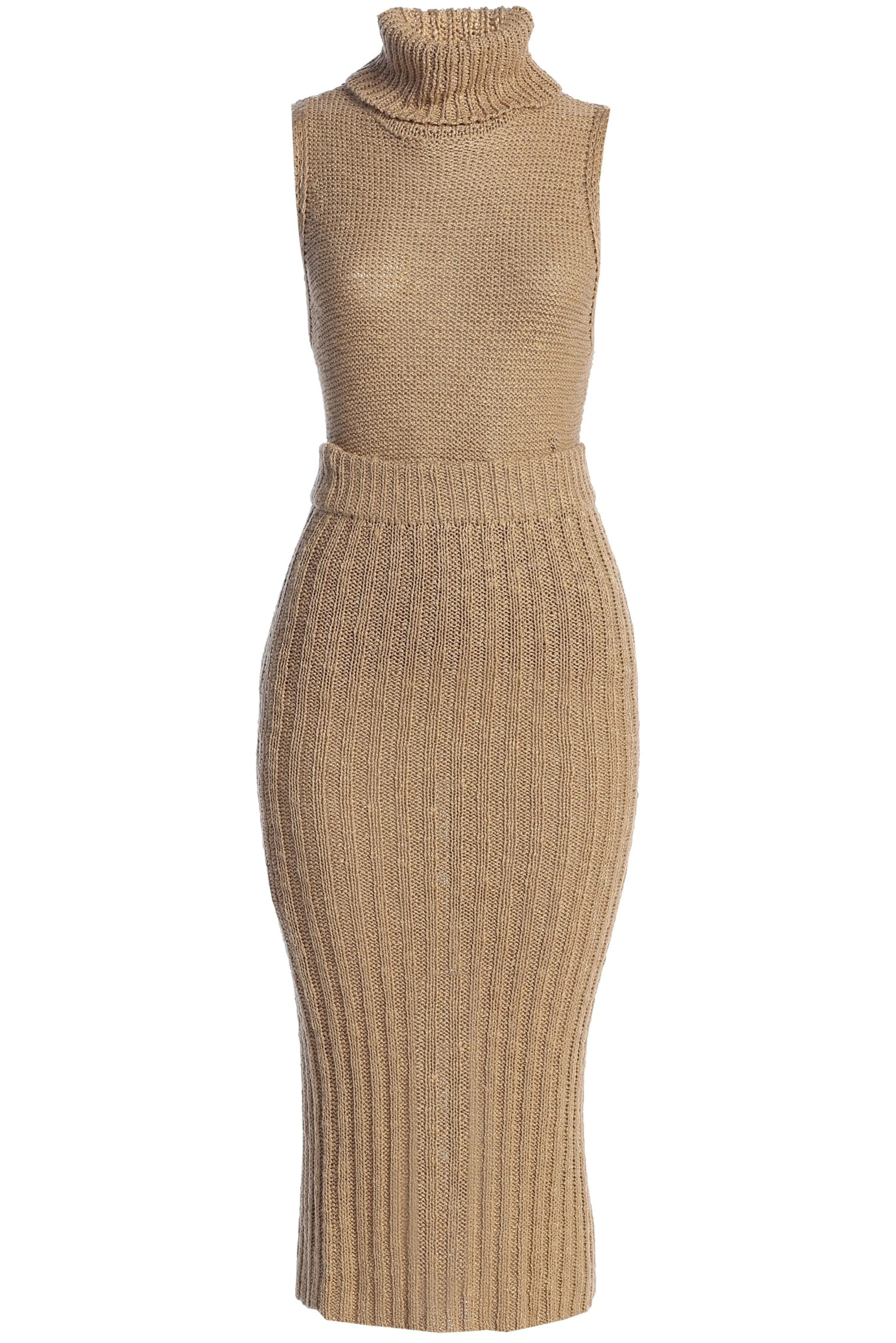 Beige Leida Knit Skirt Set