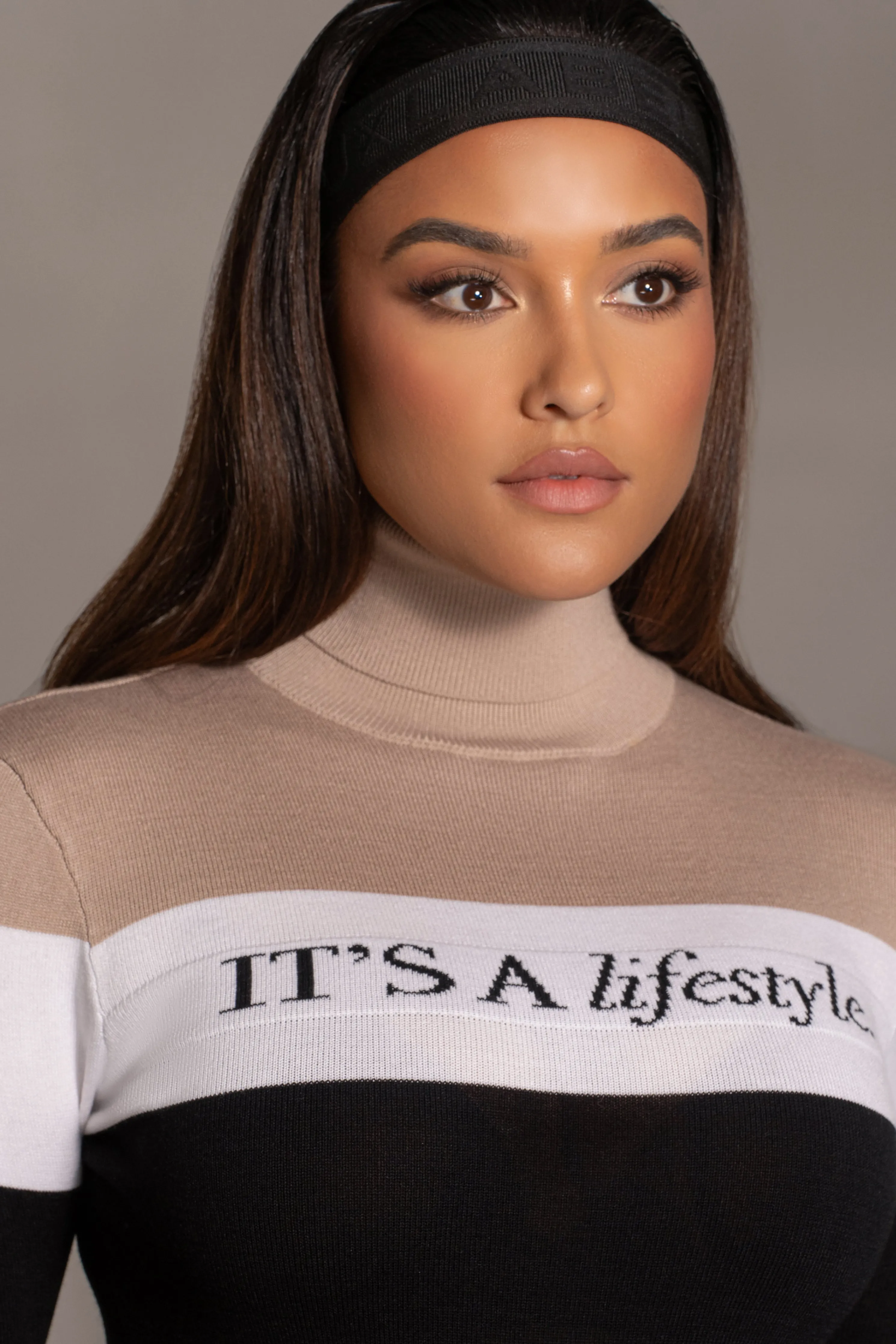 Beige Lifestyle Knit Bodysuit