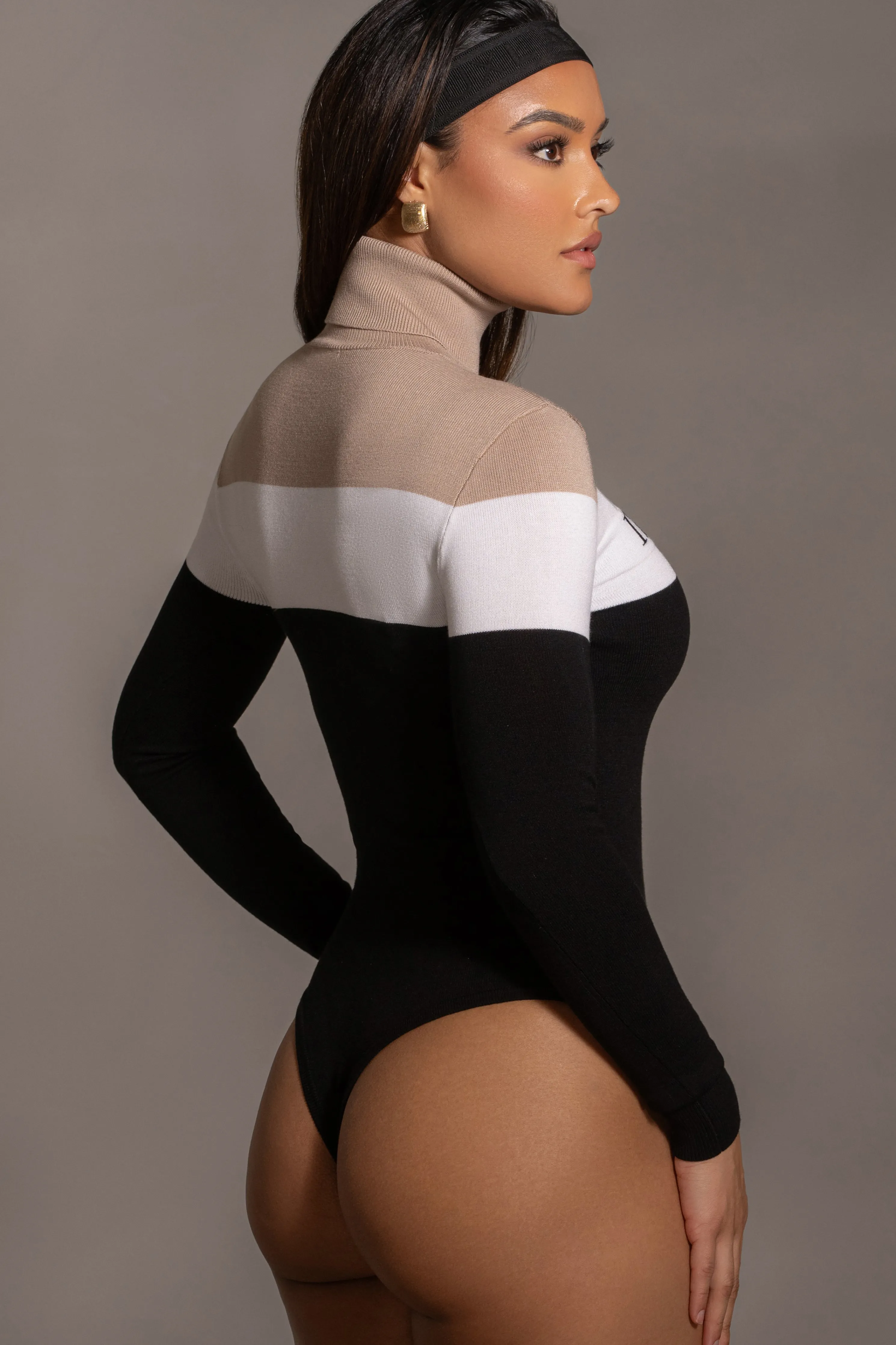 Beige Lifestyle Knit Bodysuit