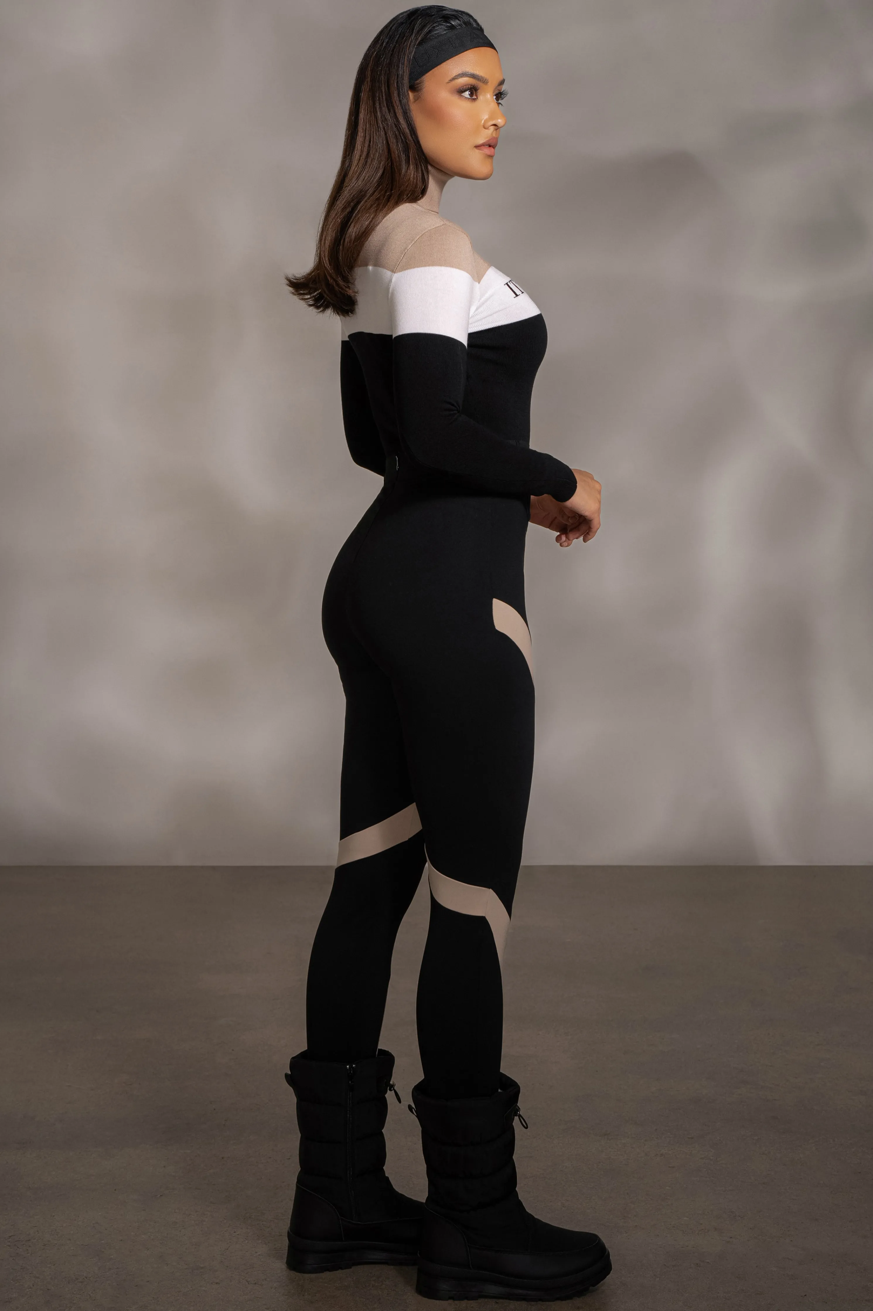 Beige Lifestyle Knit Bodysuit