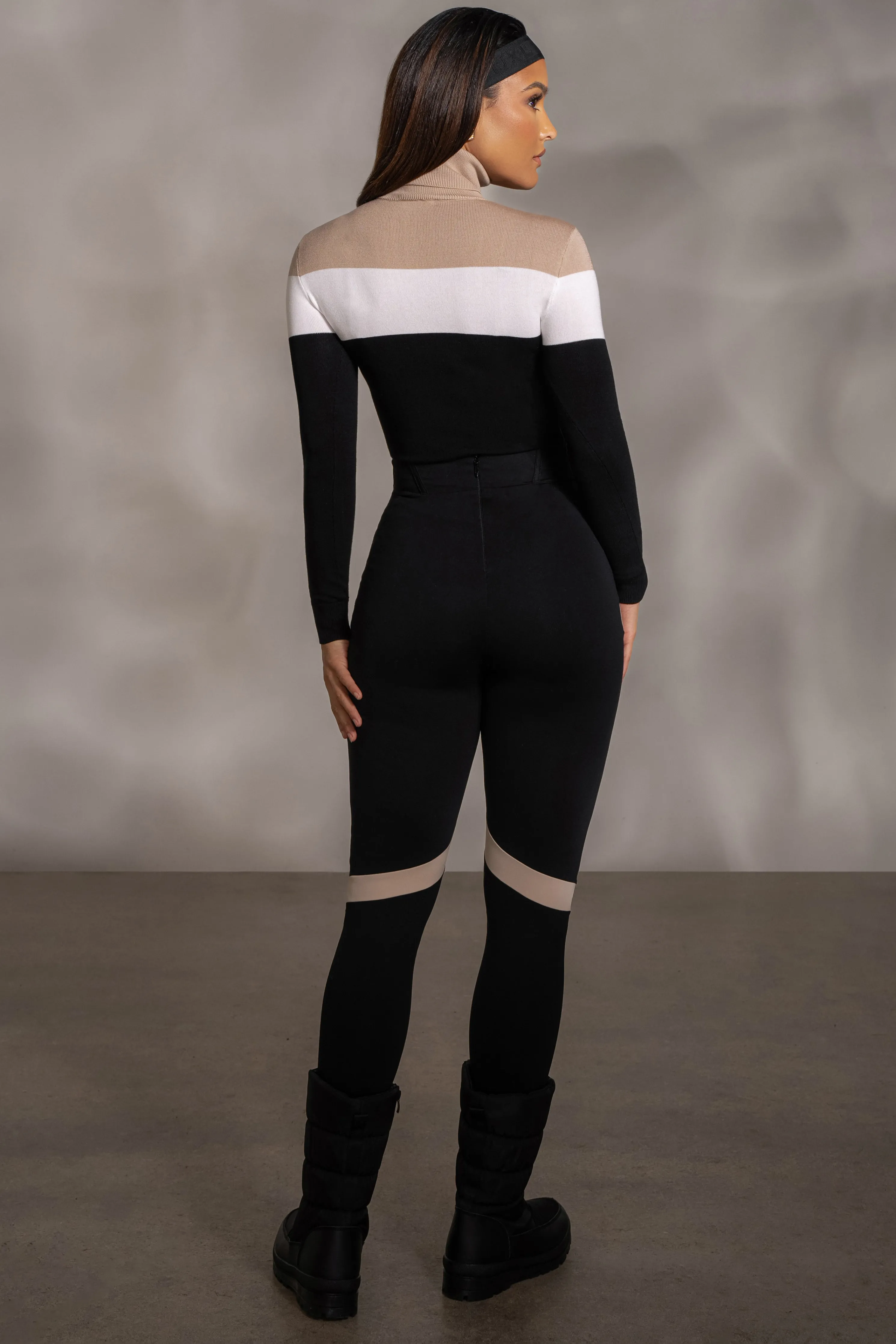 Beige Lifestyle Knit Bodysuit