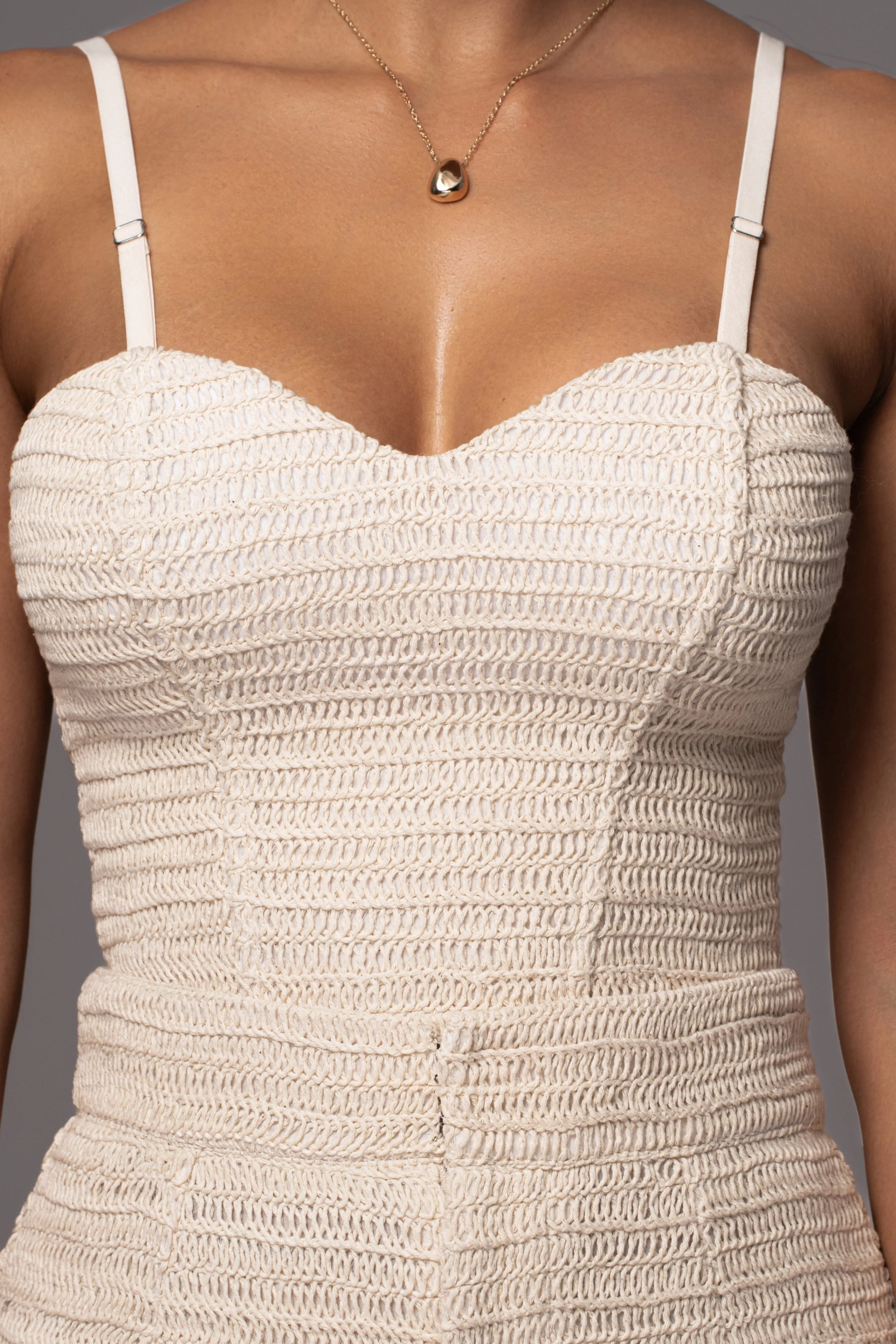 Beige Lila Bustier