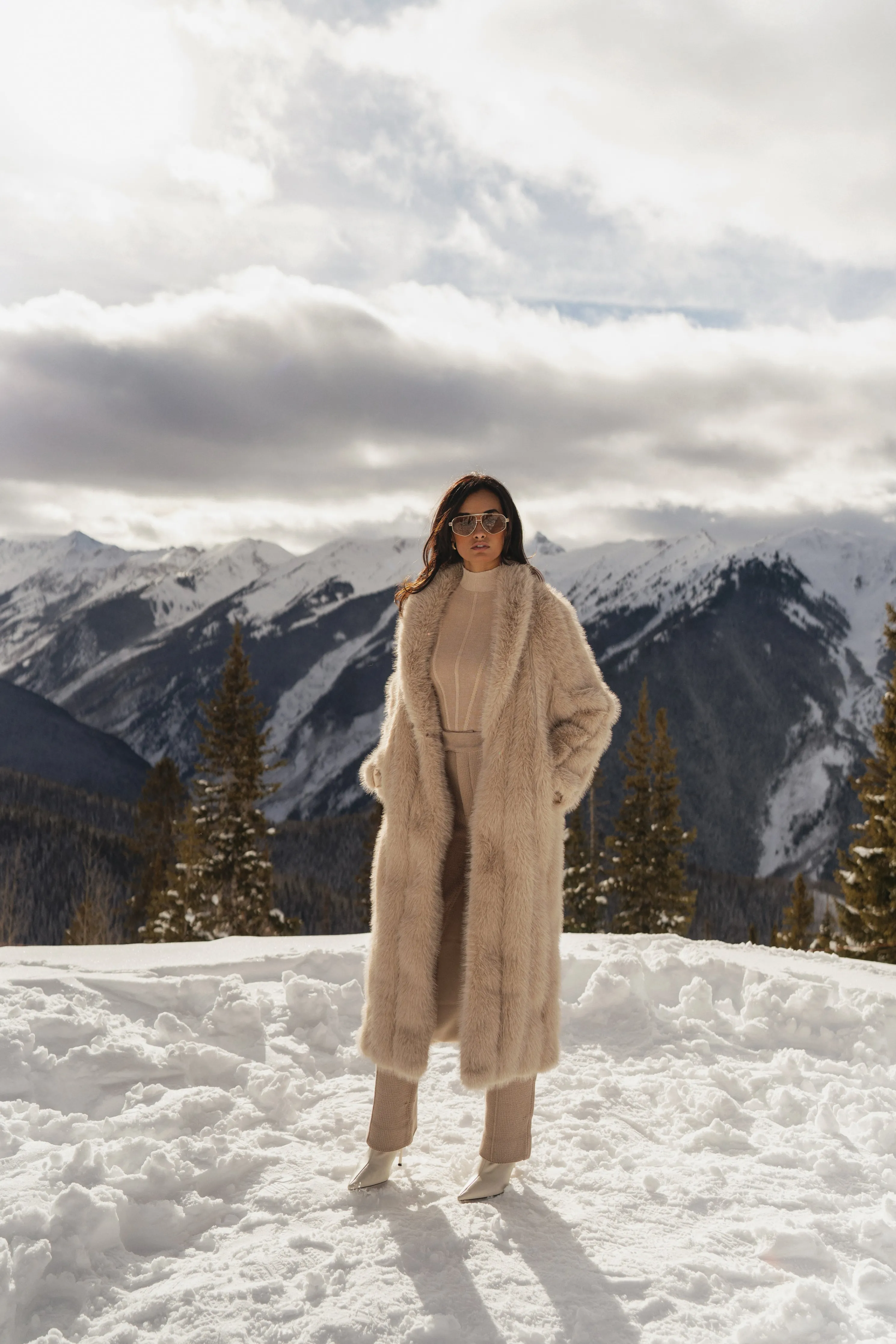 Beige Lori Sheer Knit Bodysuit