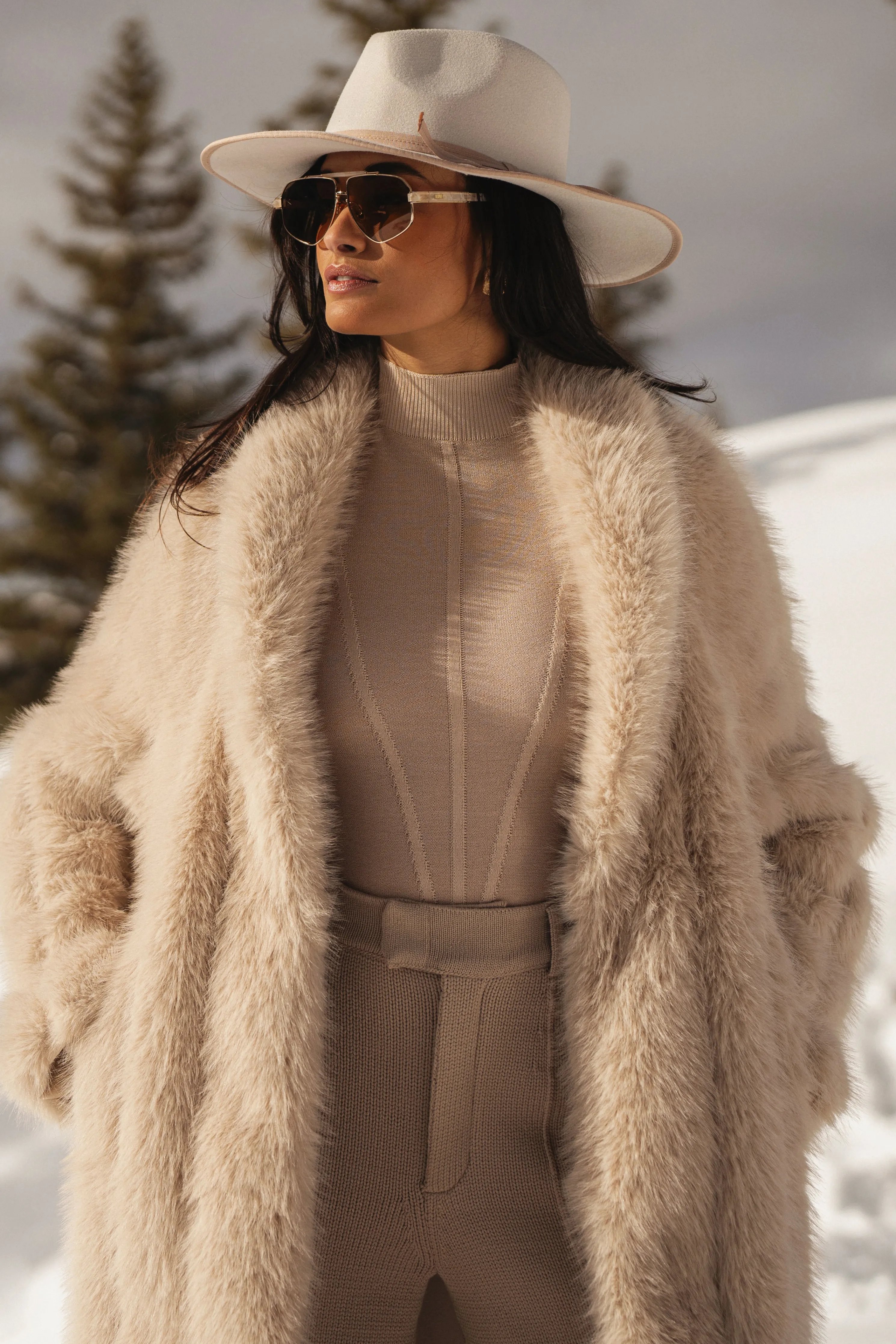 Beige Lori Sheer Knit Bodysuit