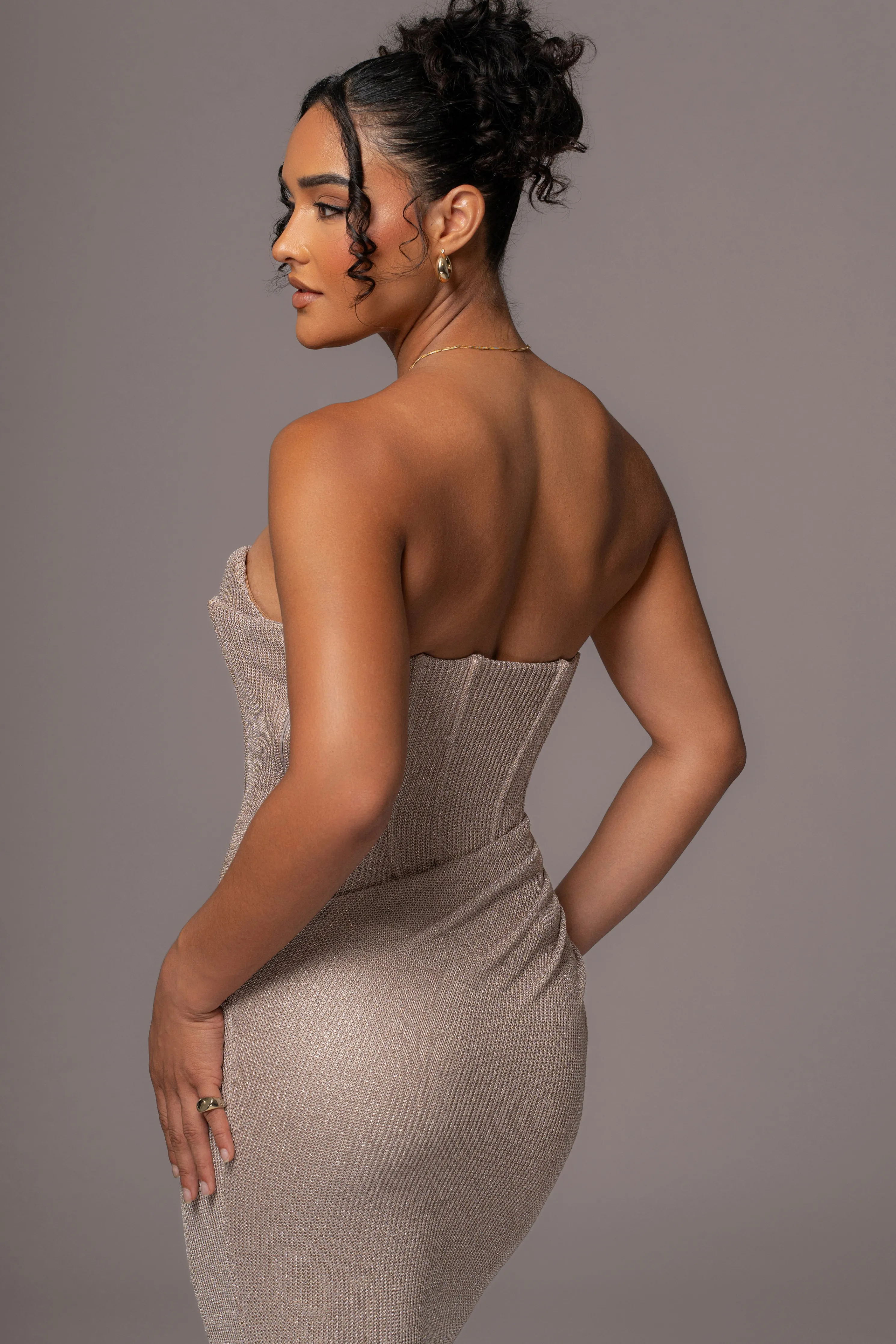 Beige Lush Life Maxi Dress