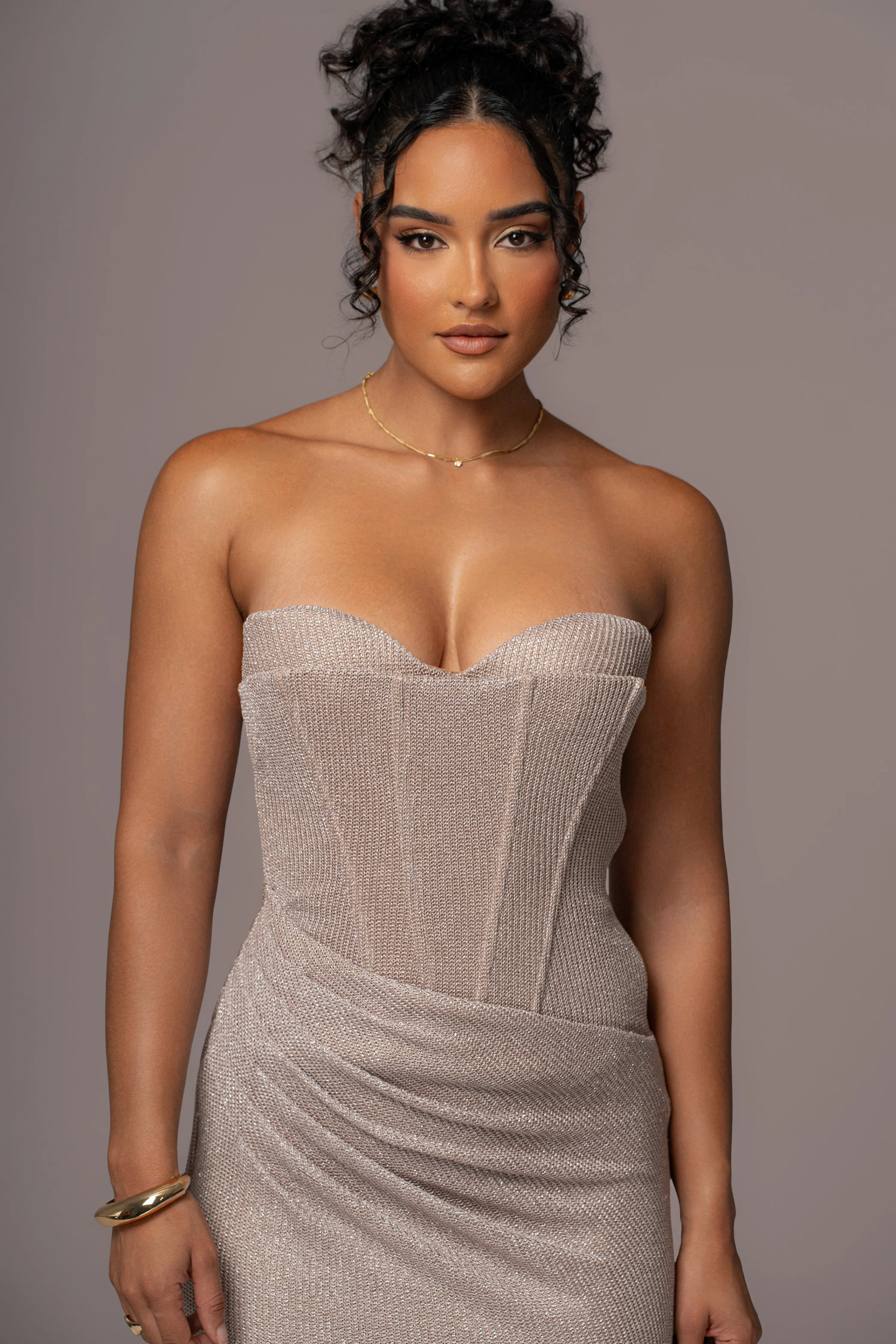 Beige Lush Life Maxi Dress