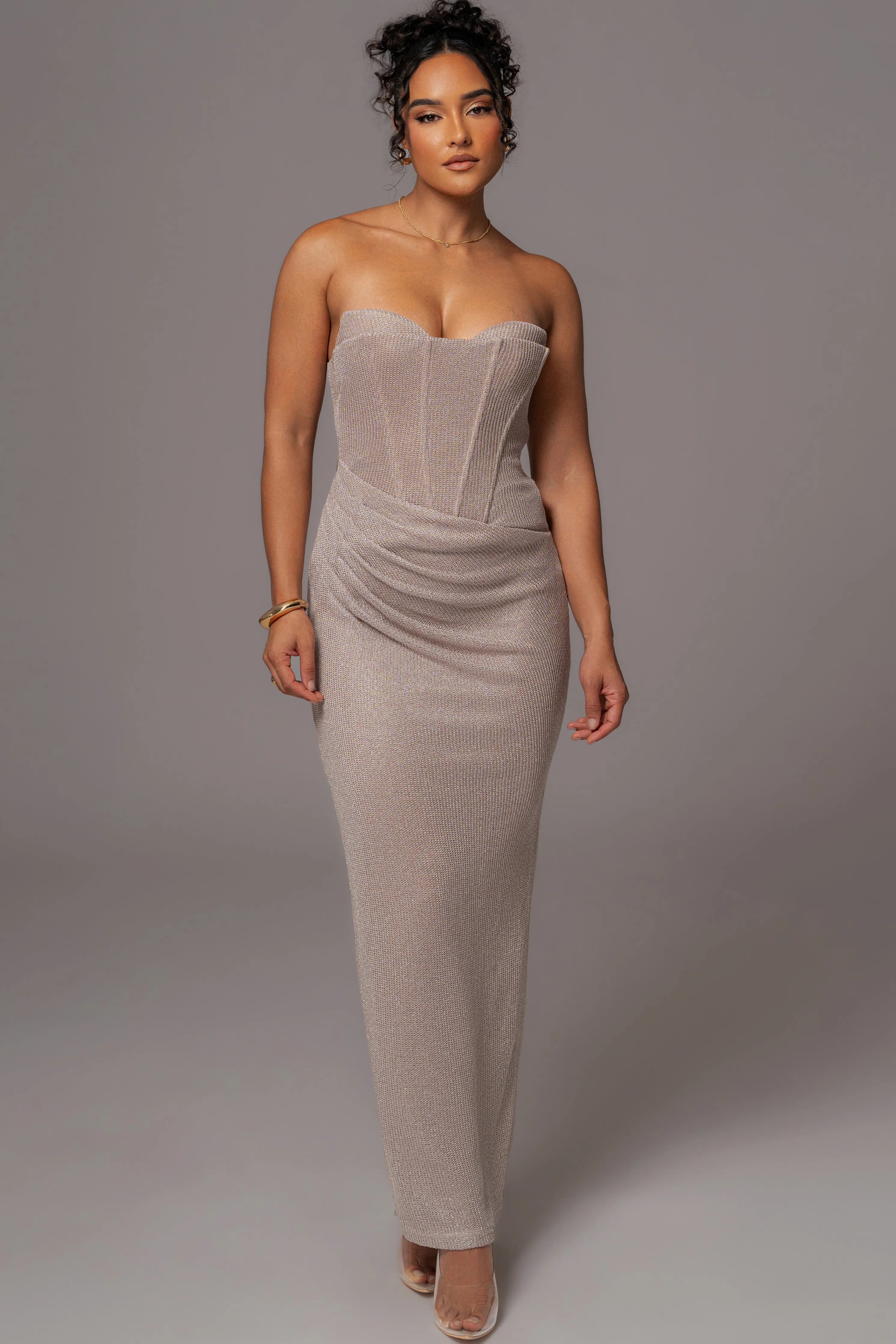 Beige Lush Life Maxi Dress