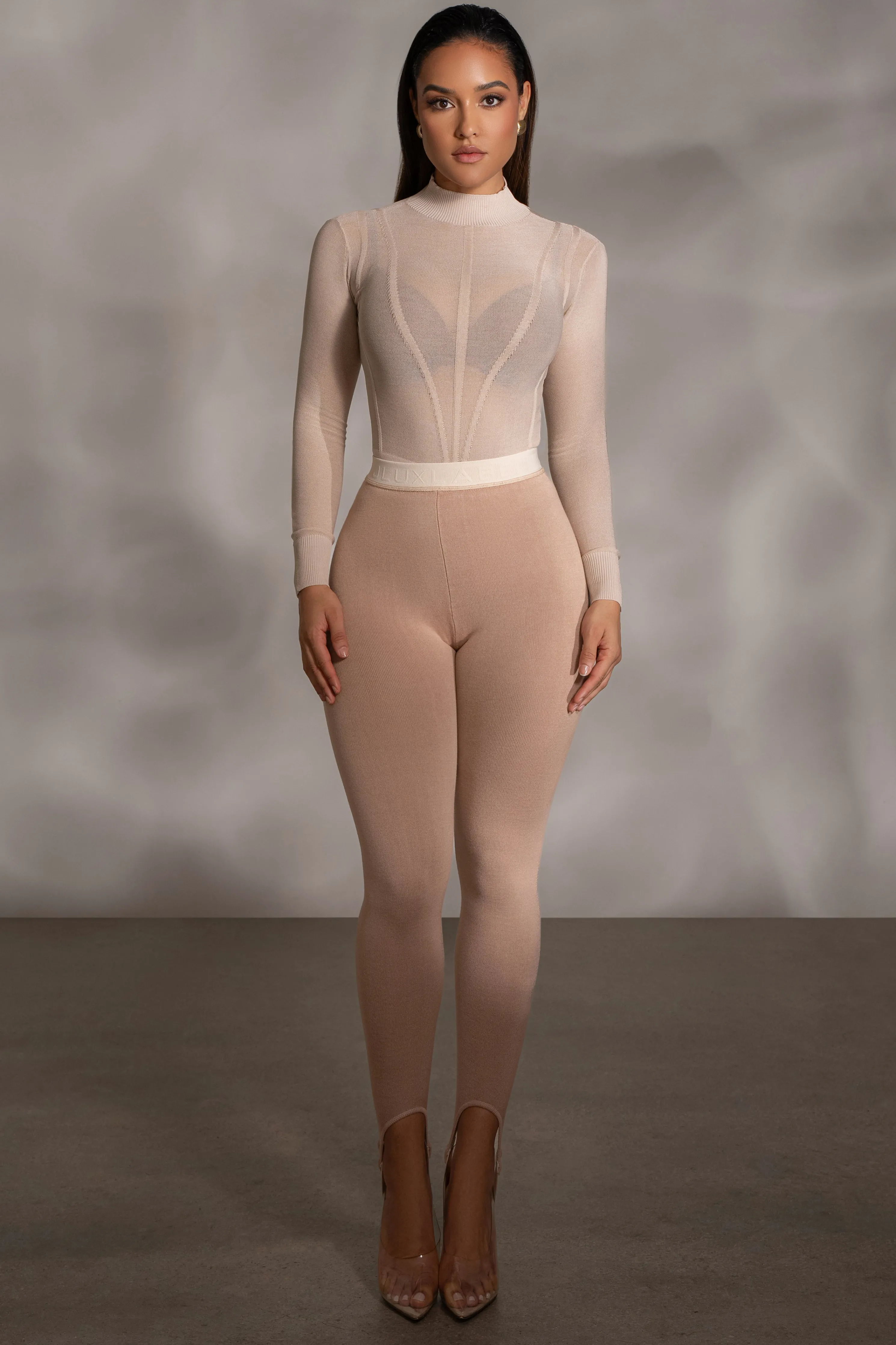 Beige Marlow Leggings