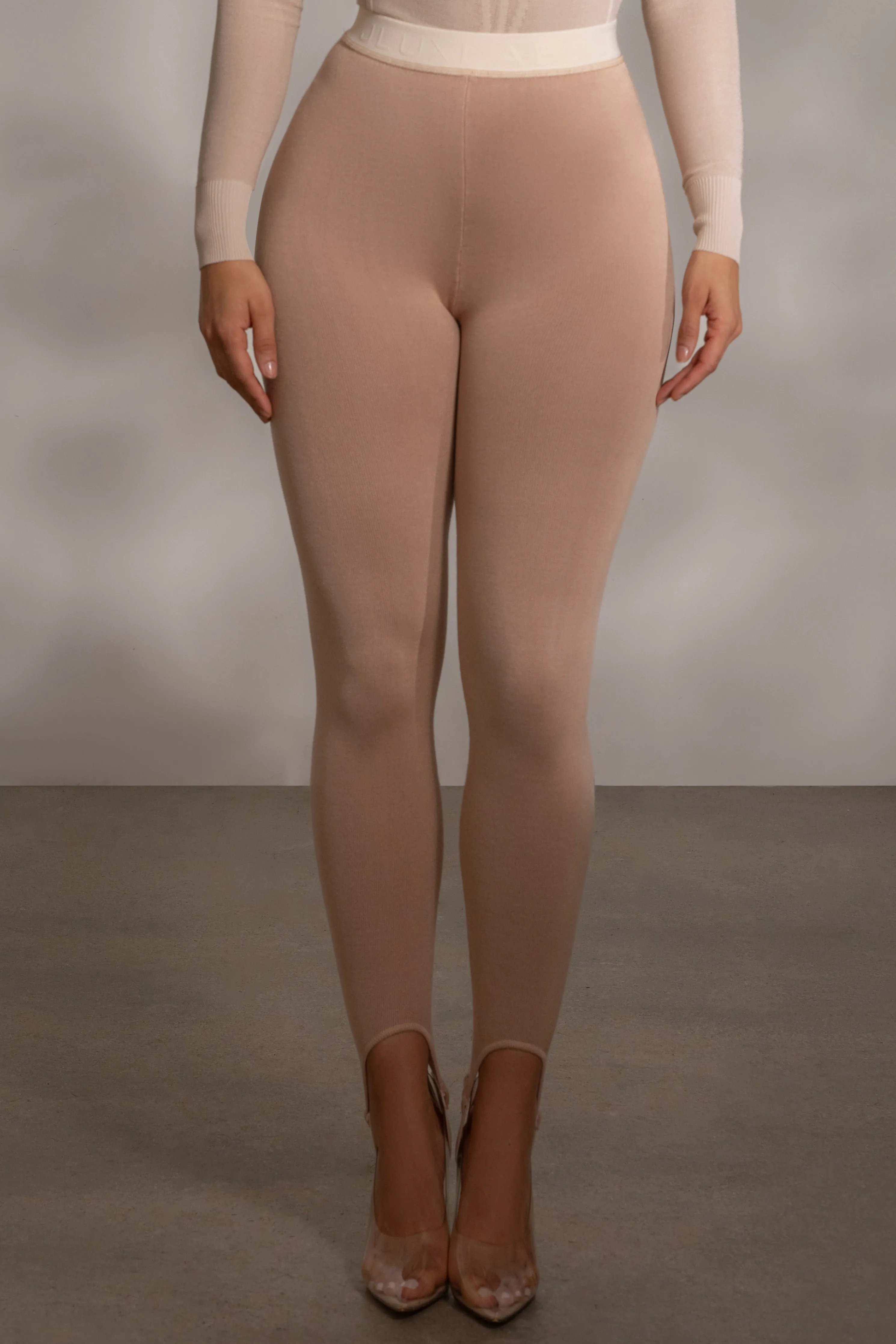 Beige Marlow Leggings