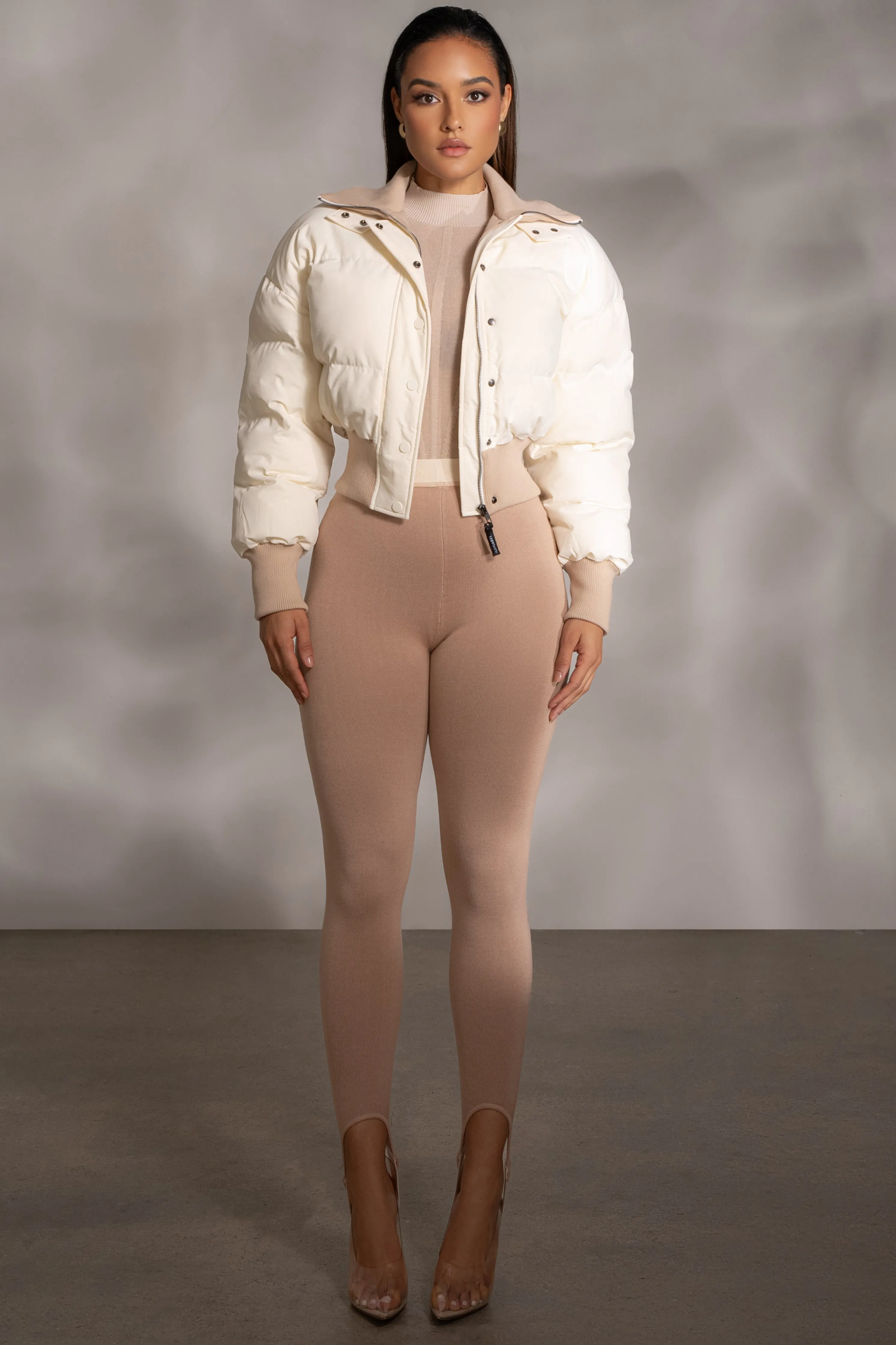 Beige Marlow Leggings