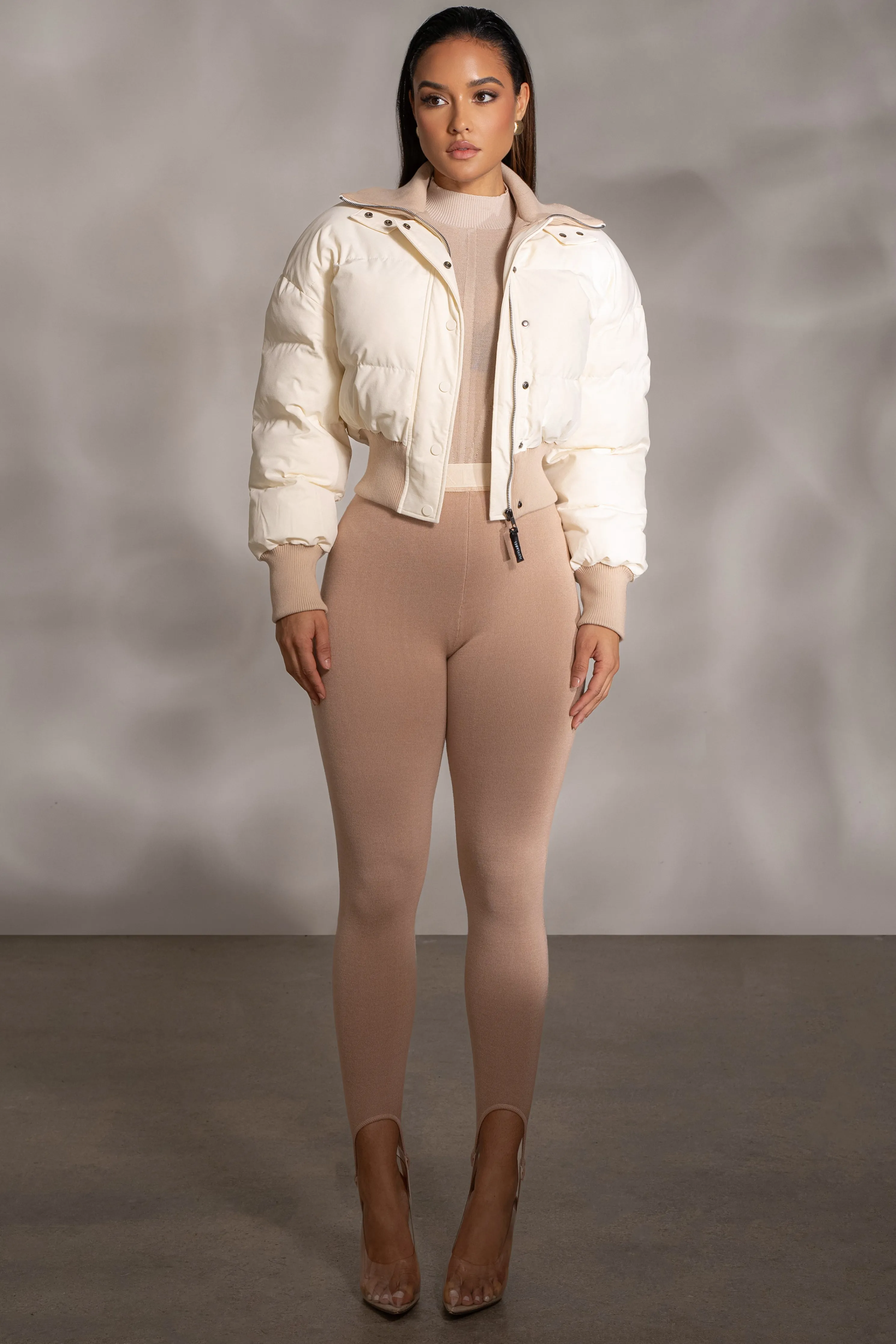 Beige Marlow Leggings