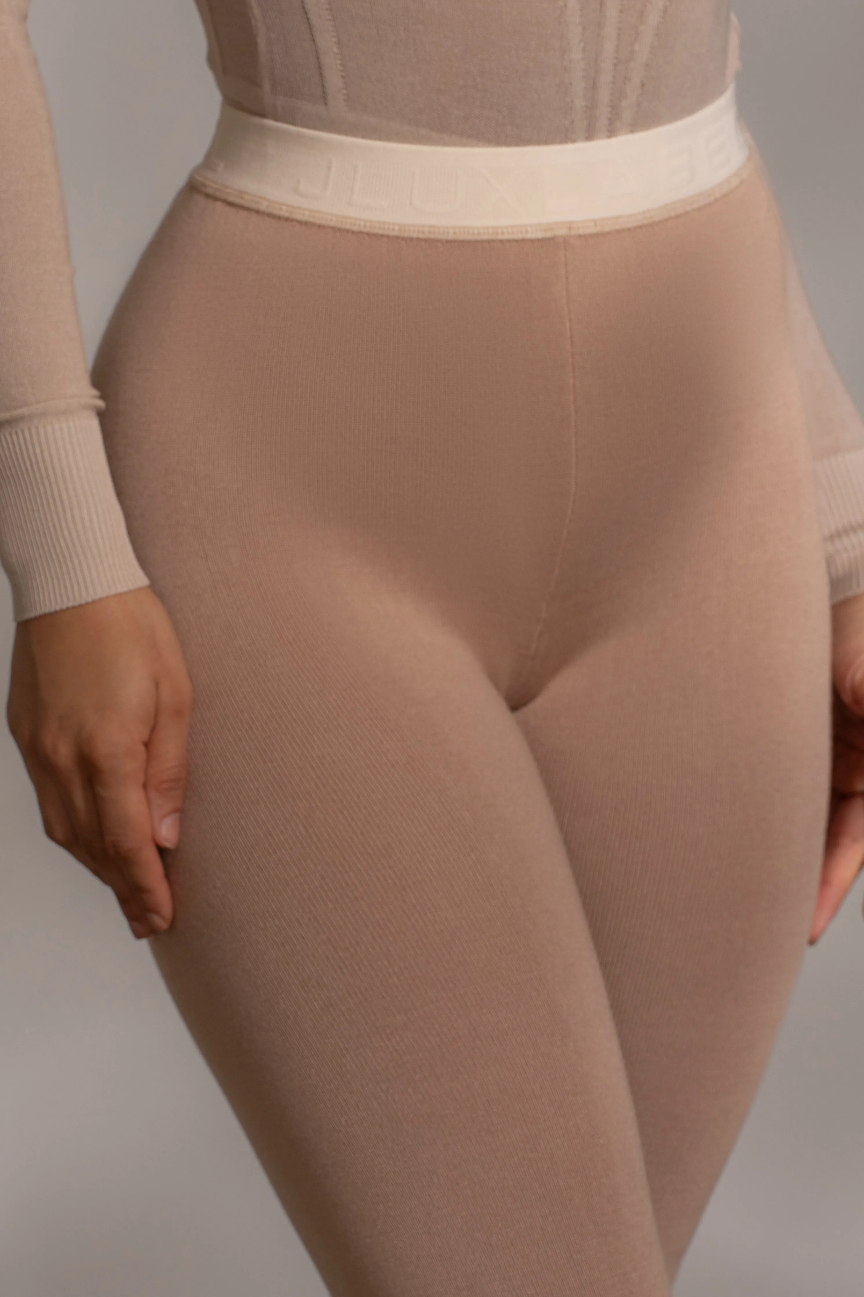 Beige Marlow Leggings