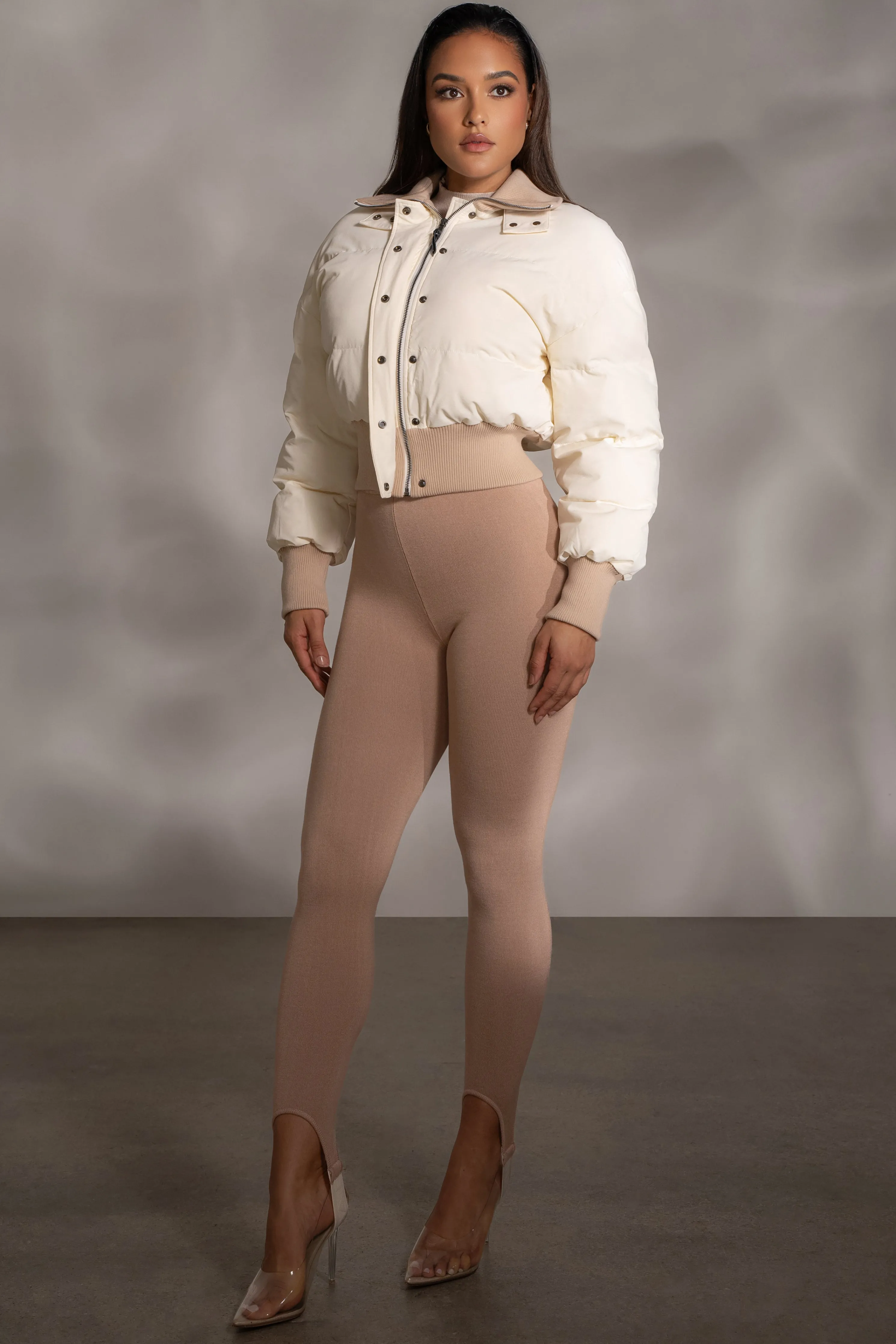 Beige Marlow Leggings