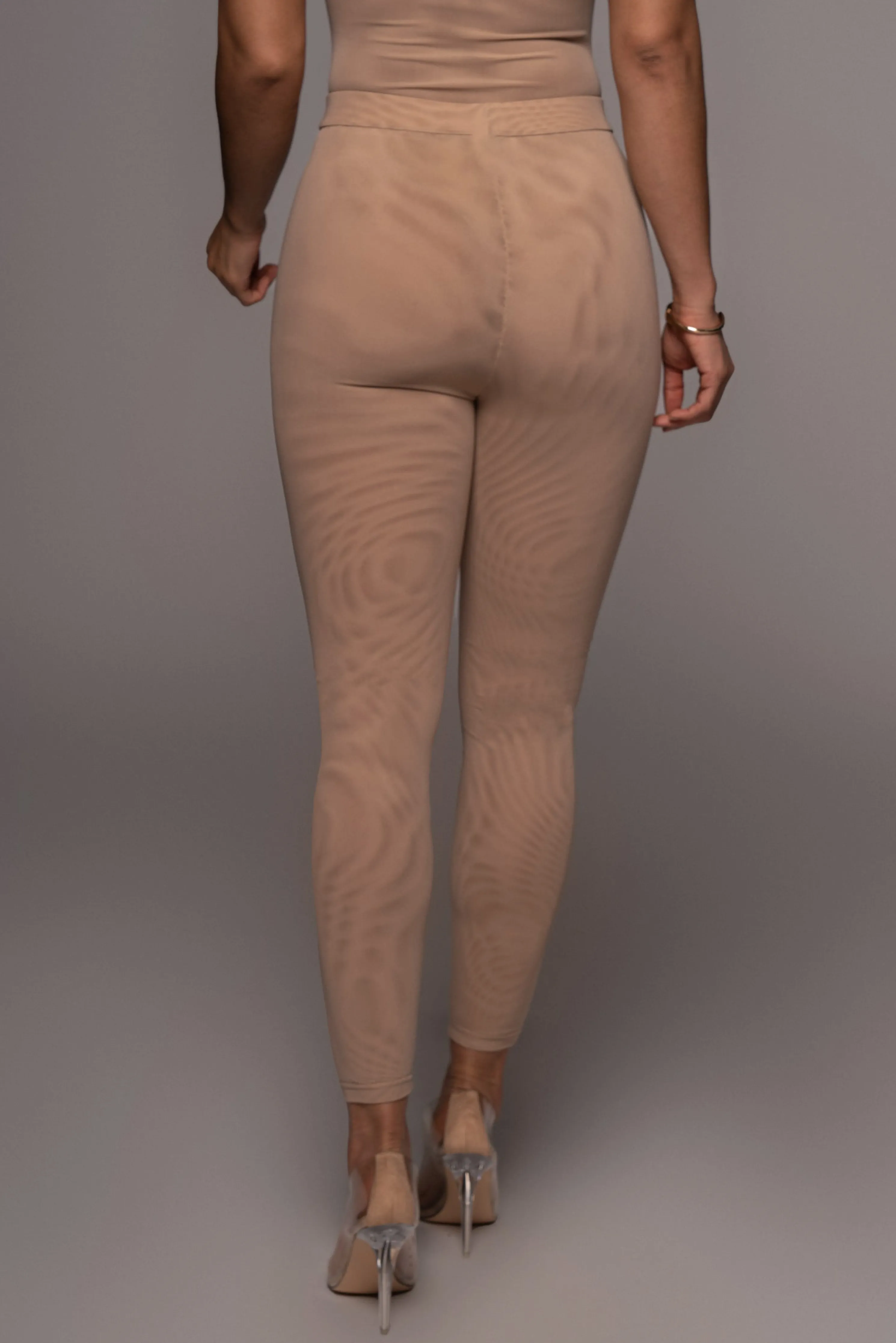 Beige Nina Mesh Pants