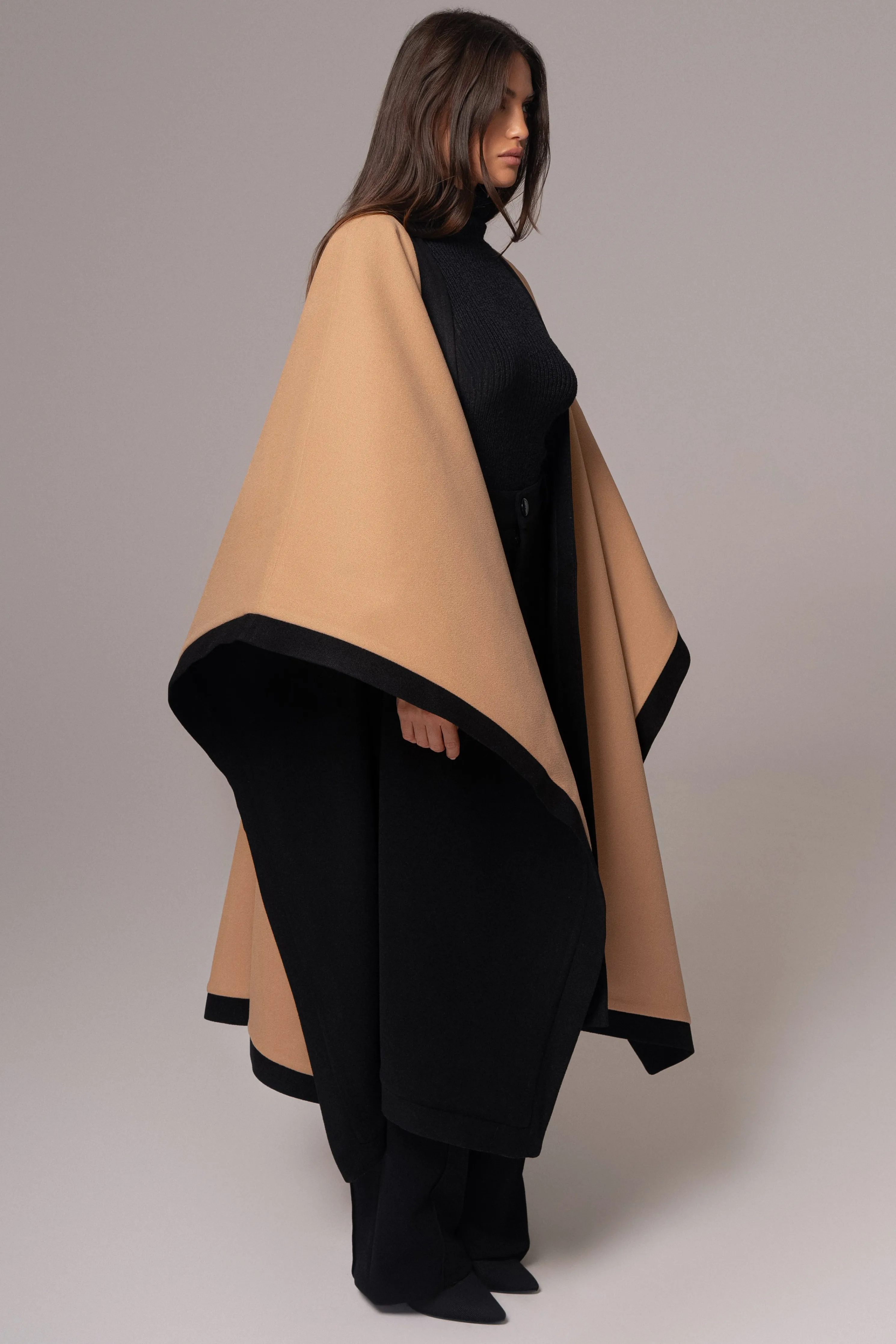 Beige Park City Reversible Shawl