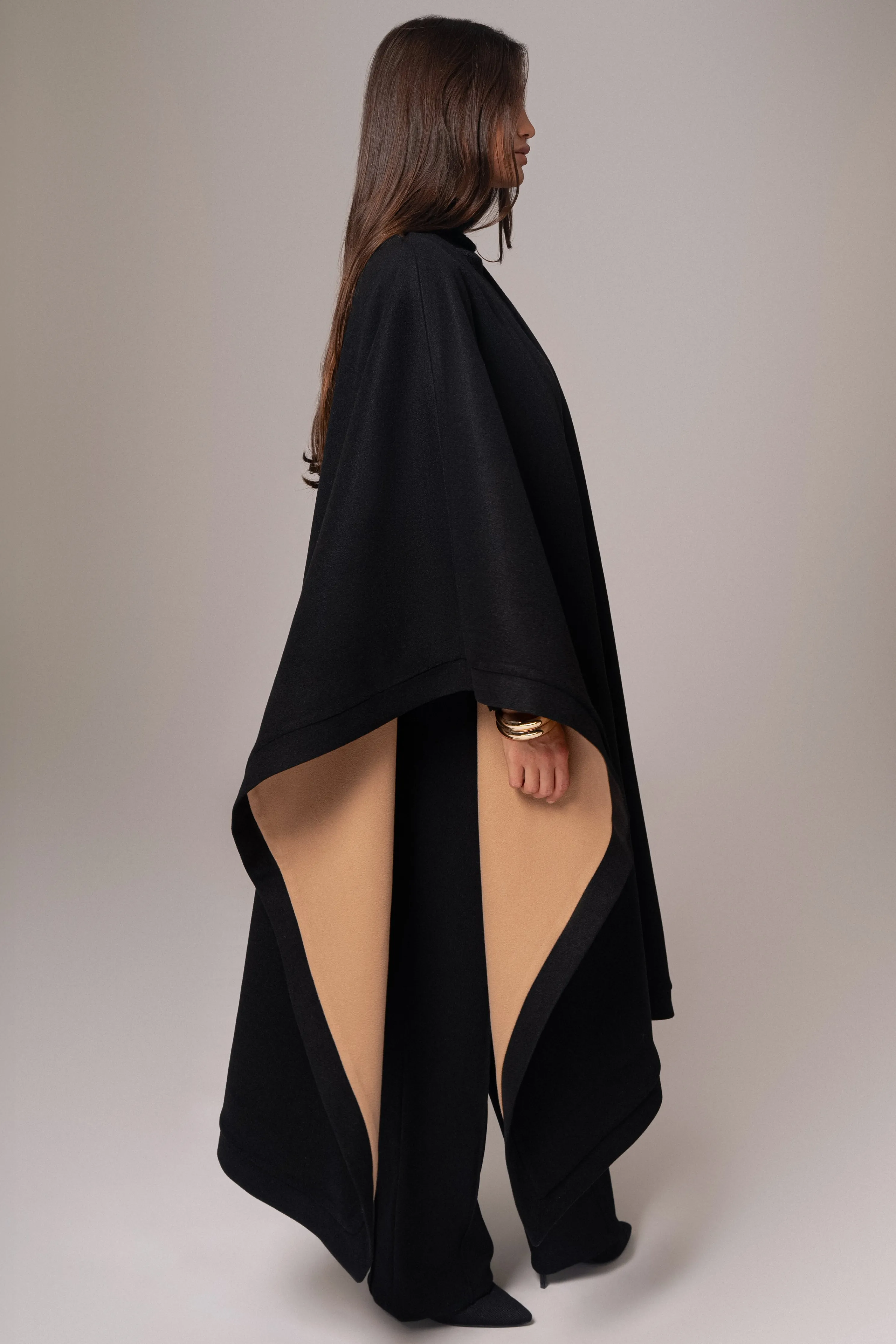 Beige Park City Reversible Shawl