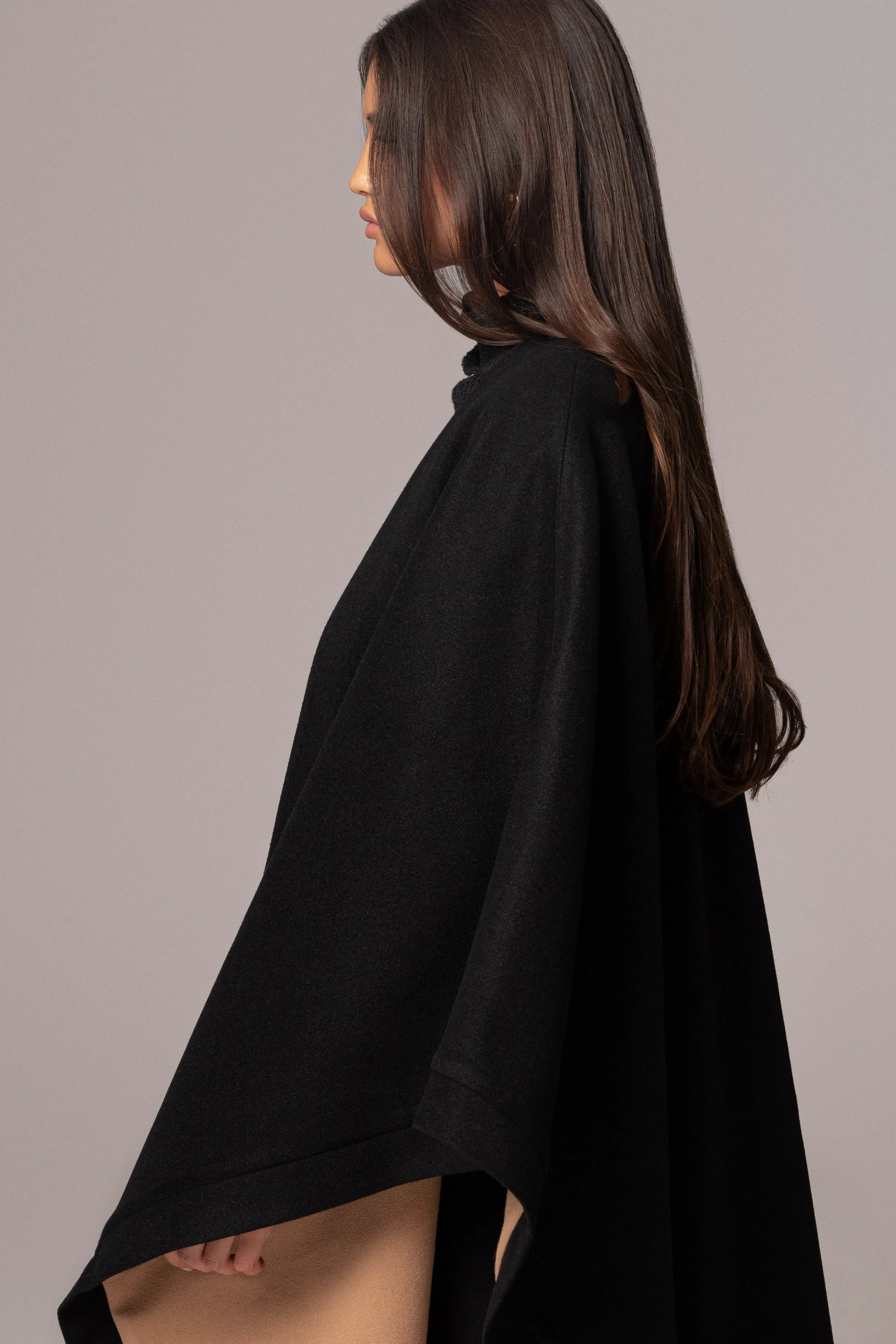 Beige Park City Reversible Shawl