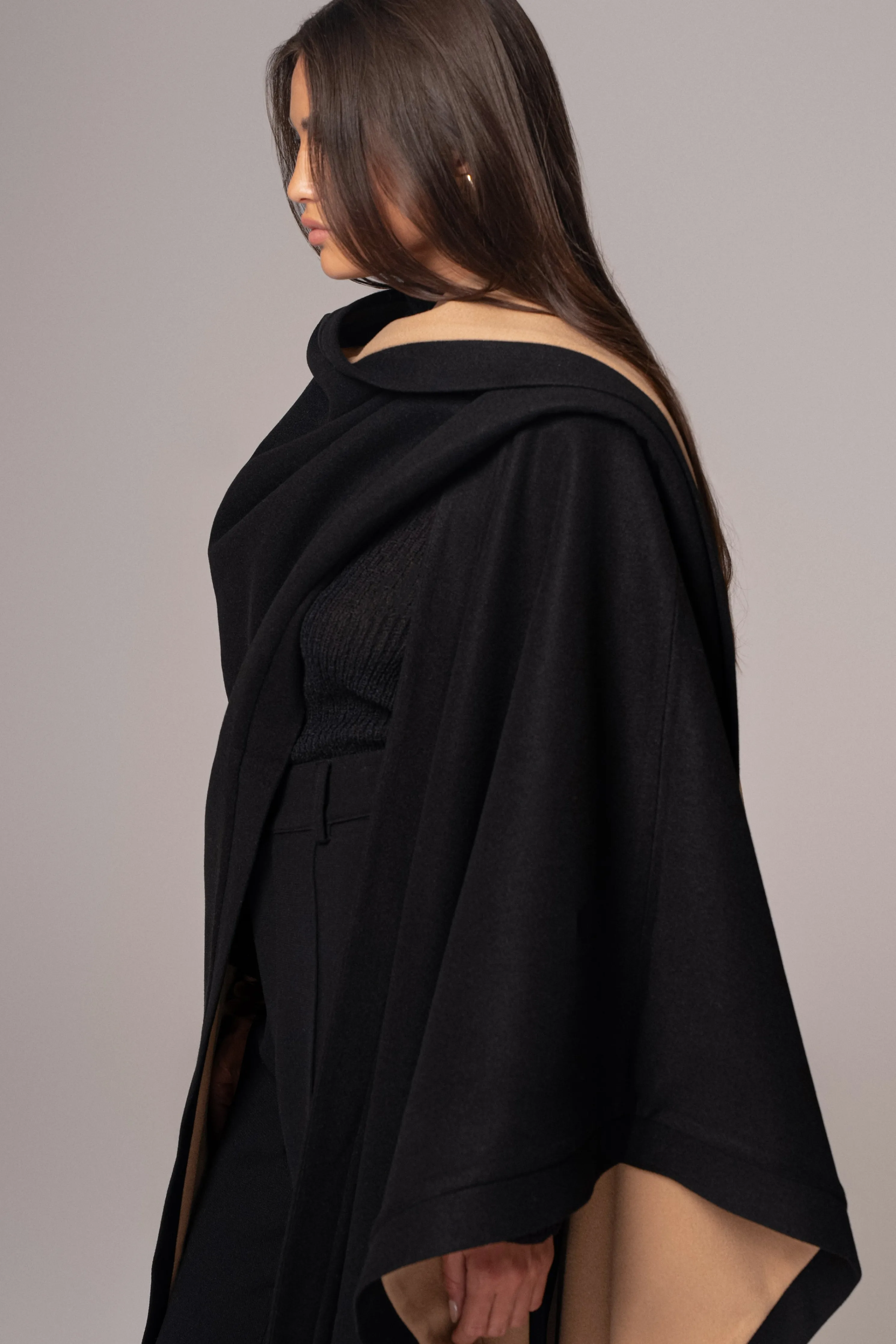 Beige Park City Reversible Shawl