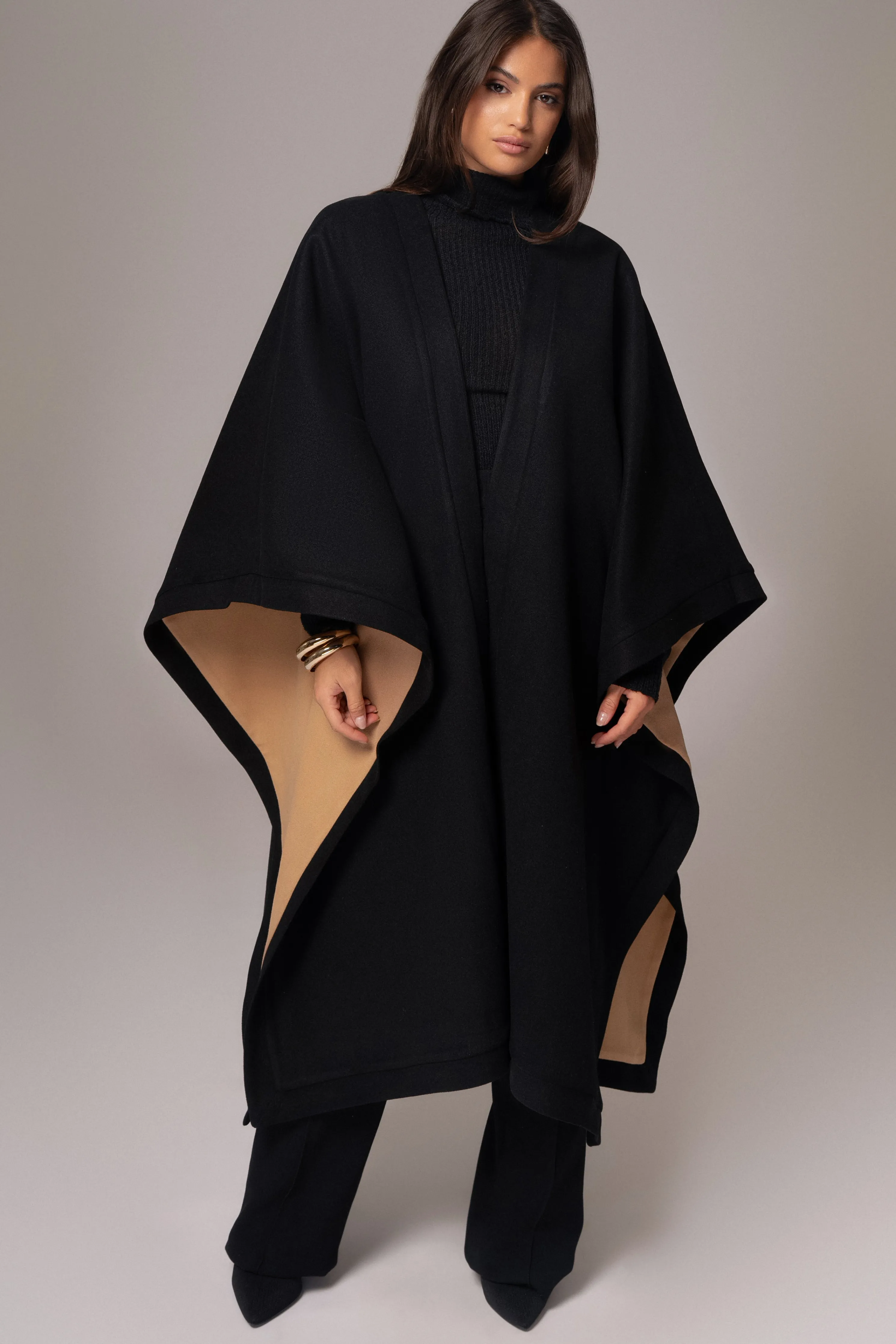 Beige Park City Reversible Shawl