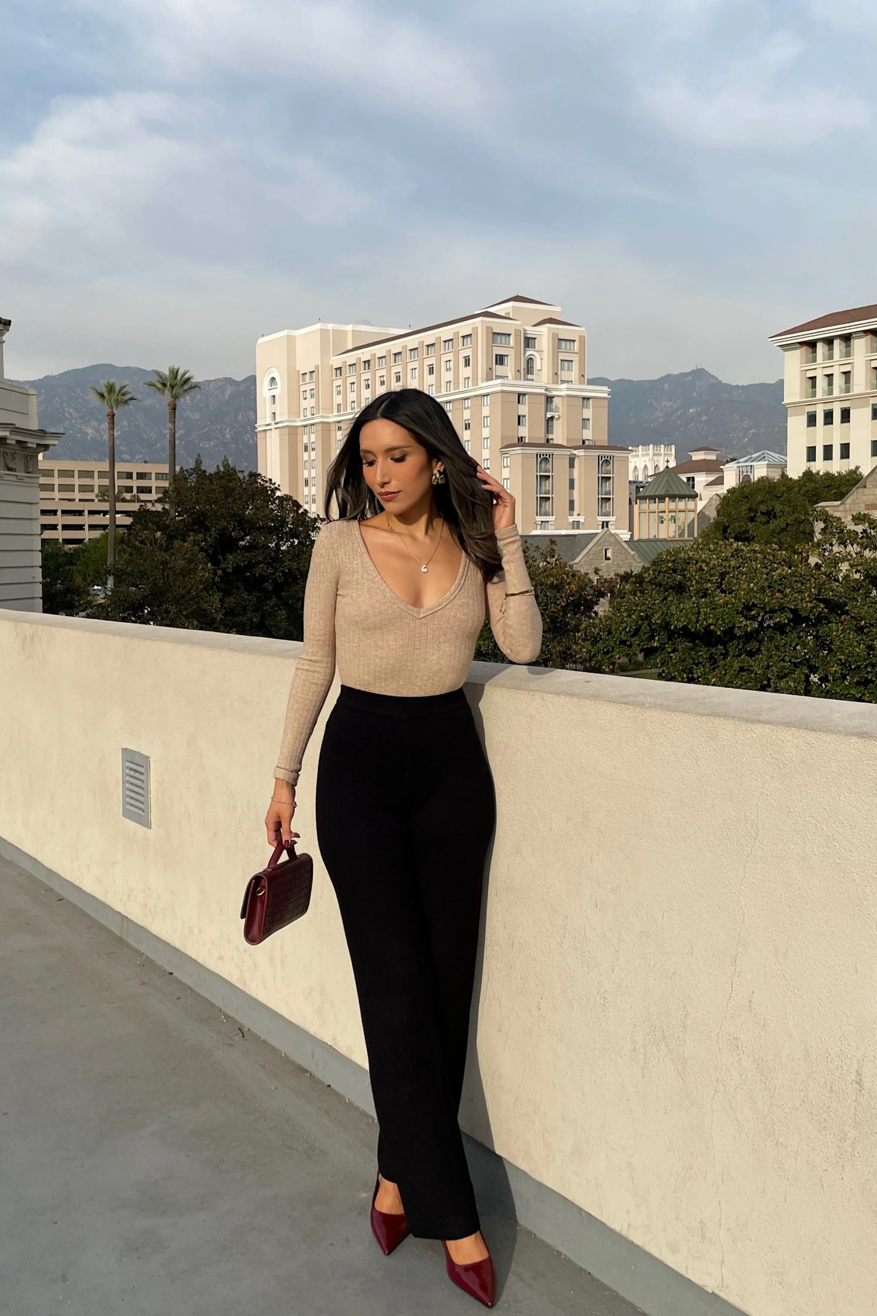 Beige Pegasus Chain Bodysuit