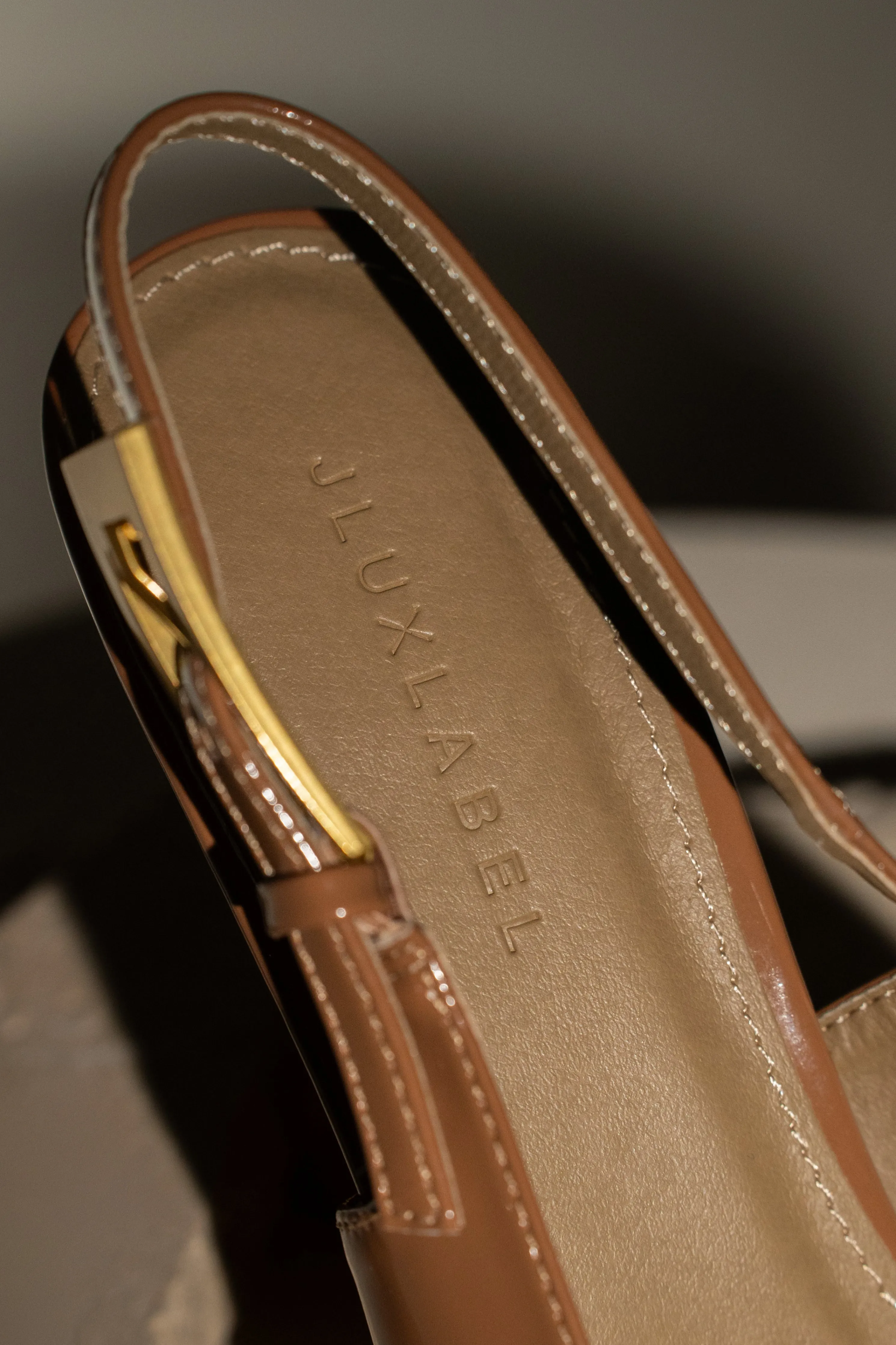 Beige Slingback Pointed Toe Pumps