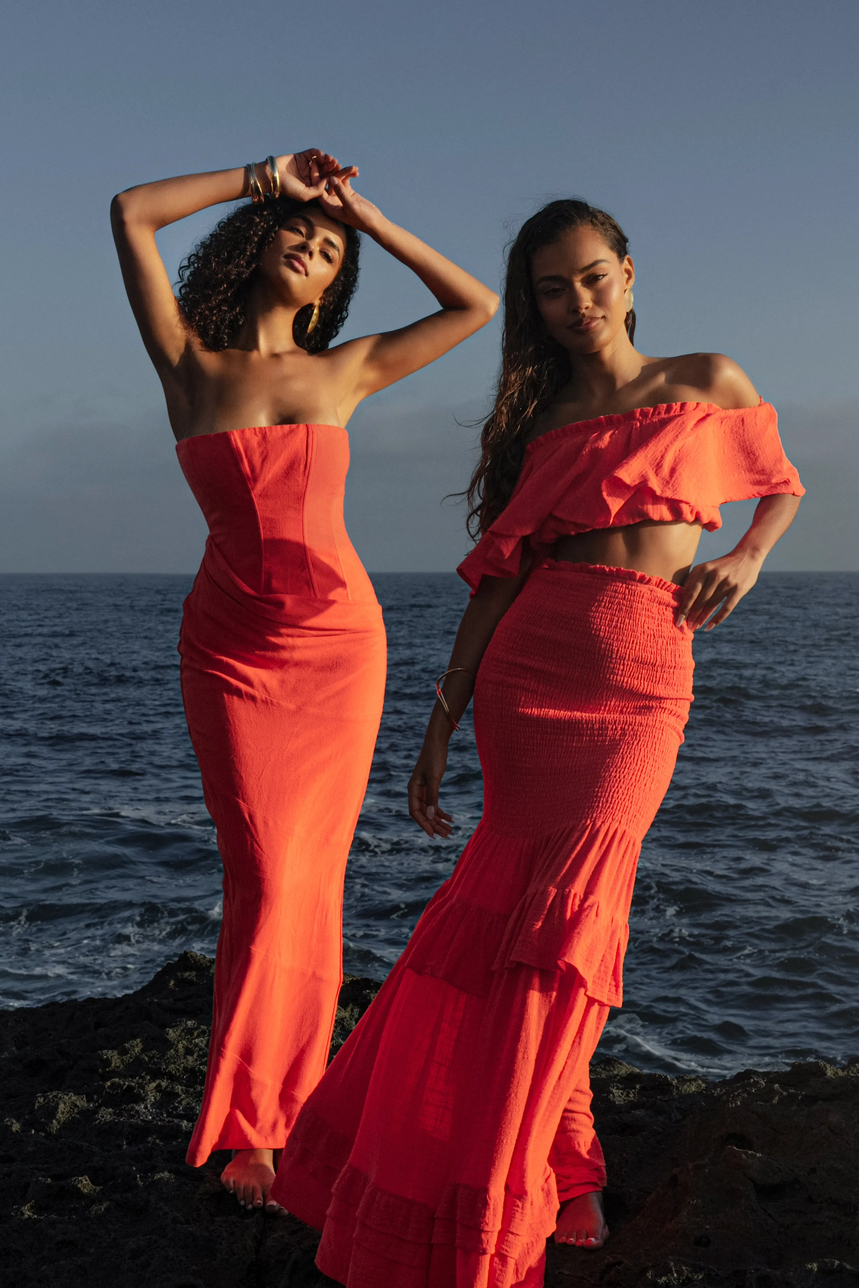 Berry Journey Linen Maxi Dress