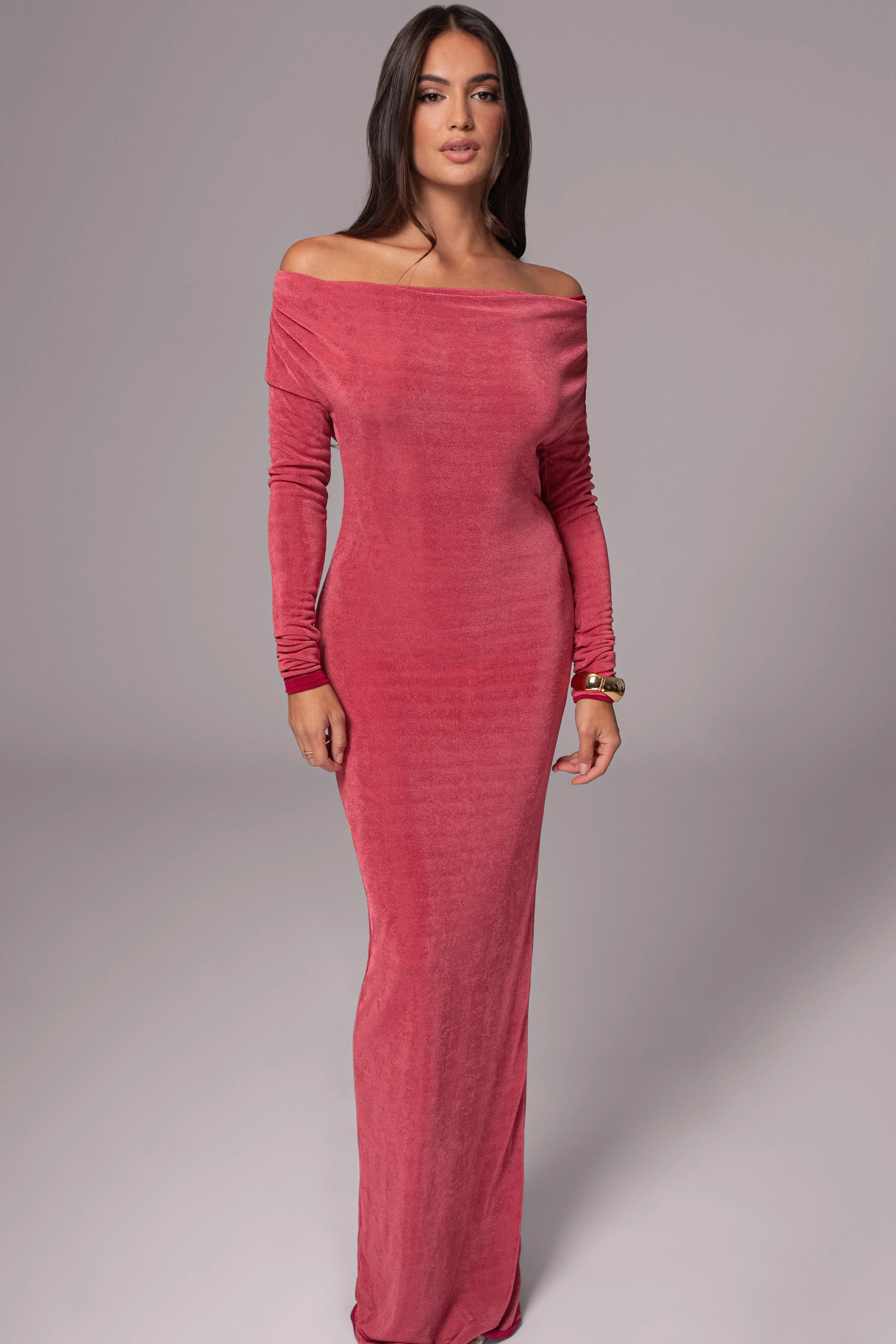 Berry/Mauve Ashton Reversible Maxi Dress