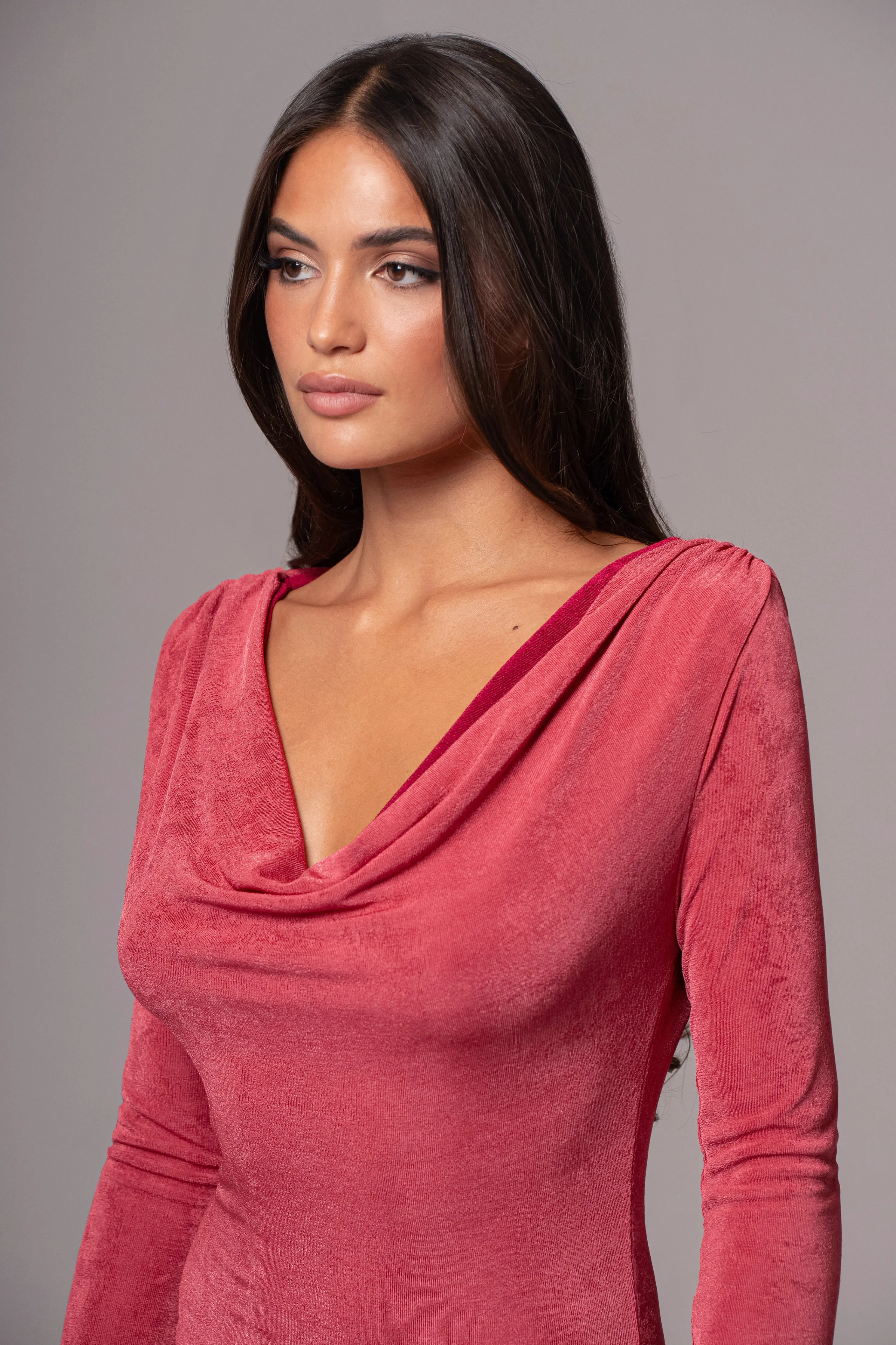 Berry/Mauve Ashton Reversible Maxi Dress