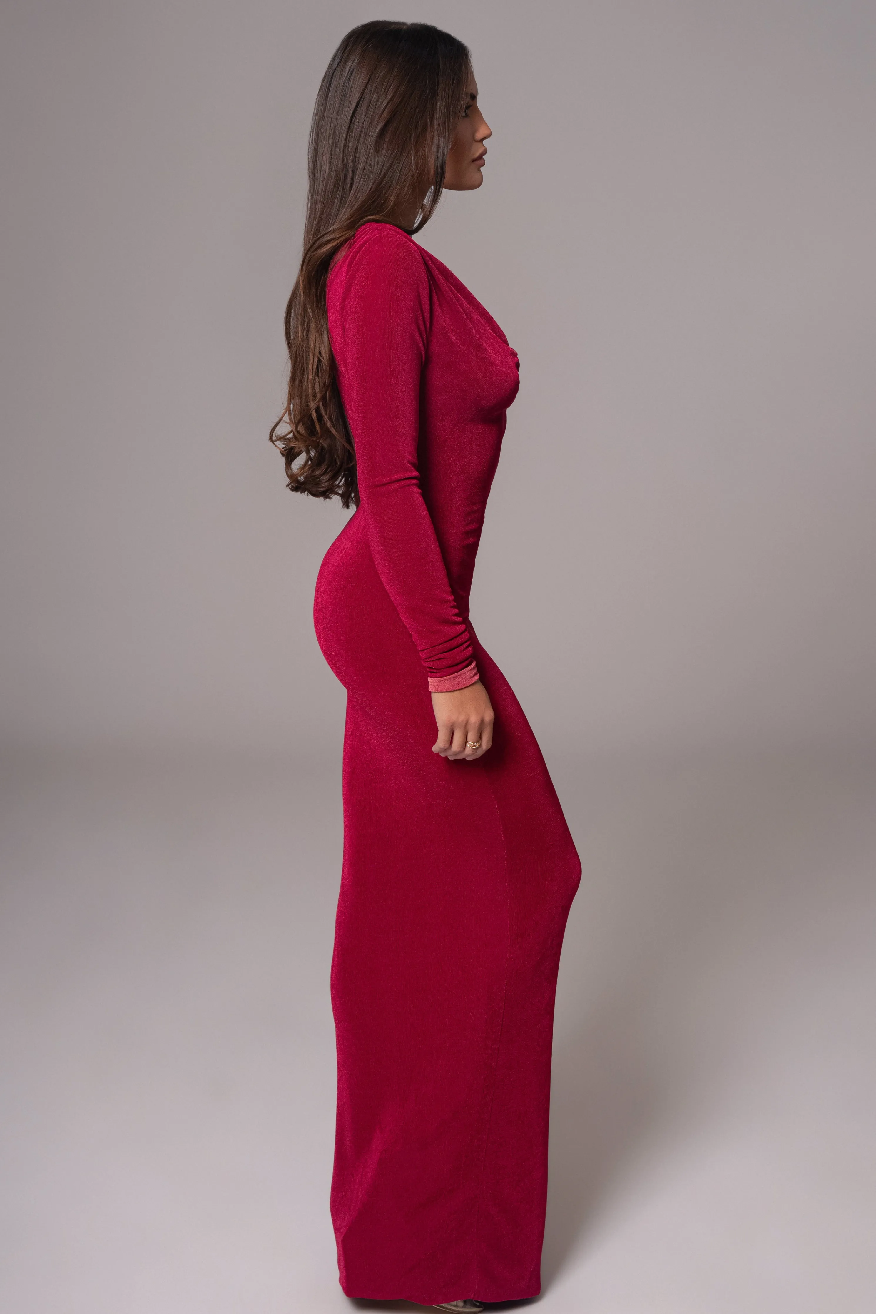 Berry/Mauve Ashton Reversible Maxi Dress