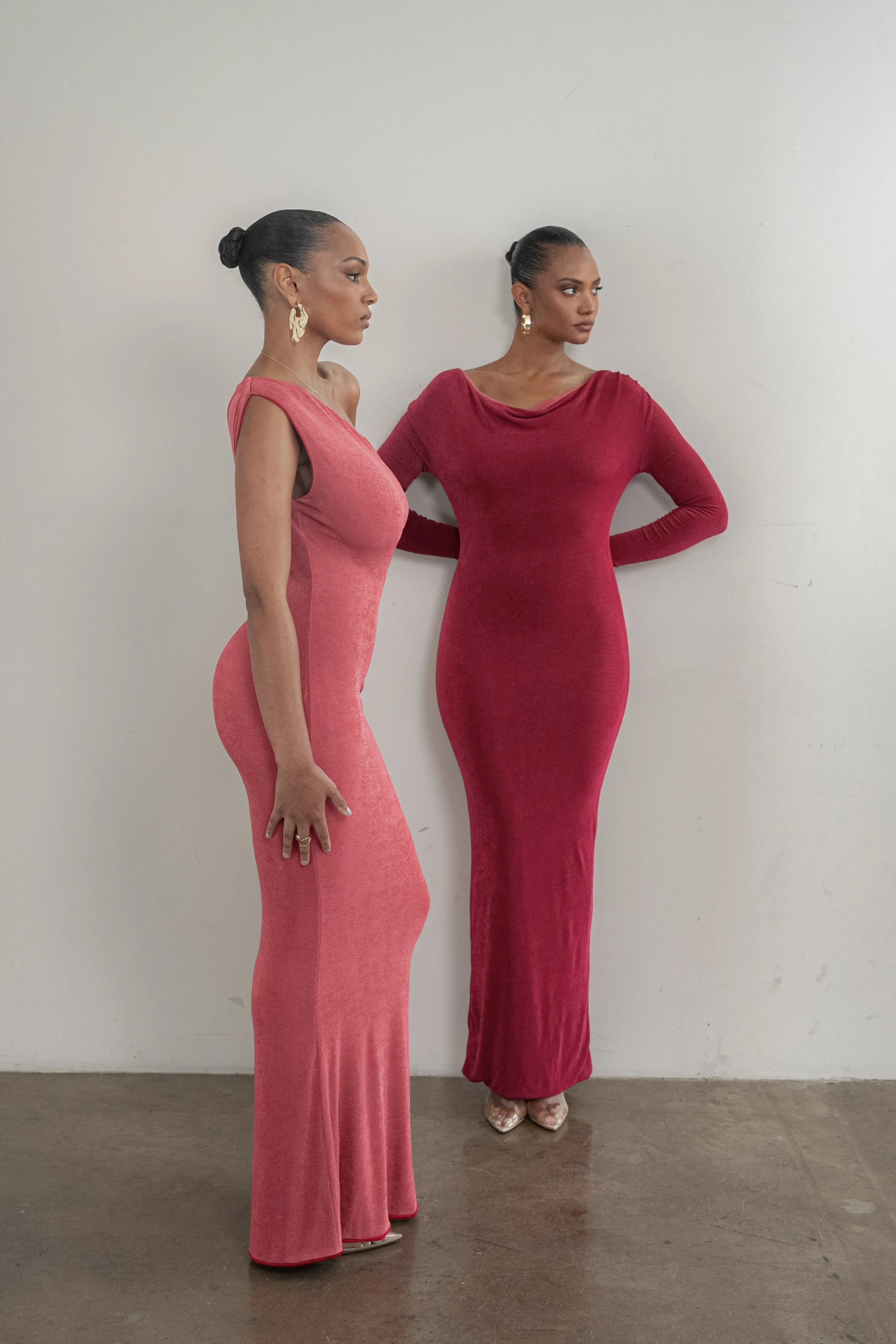 Berry/Mauve Ashton Reversible Maxi Dress