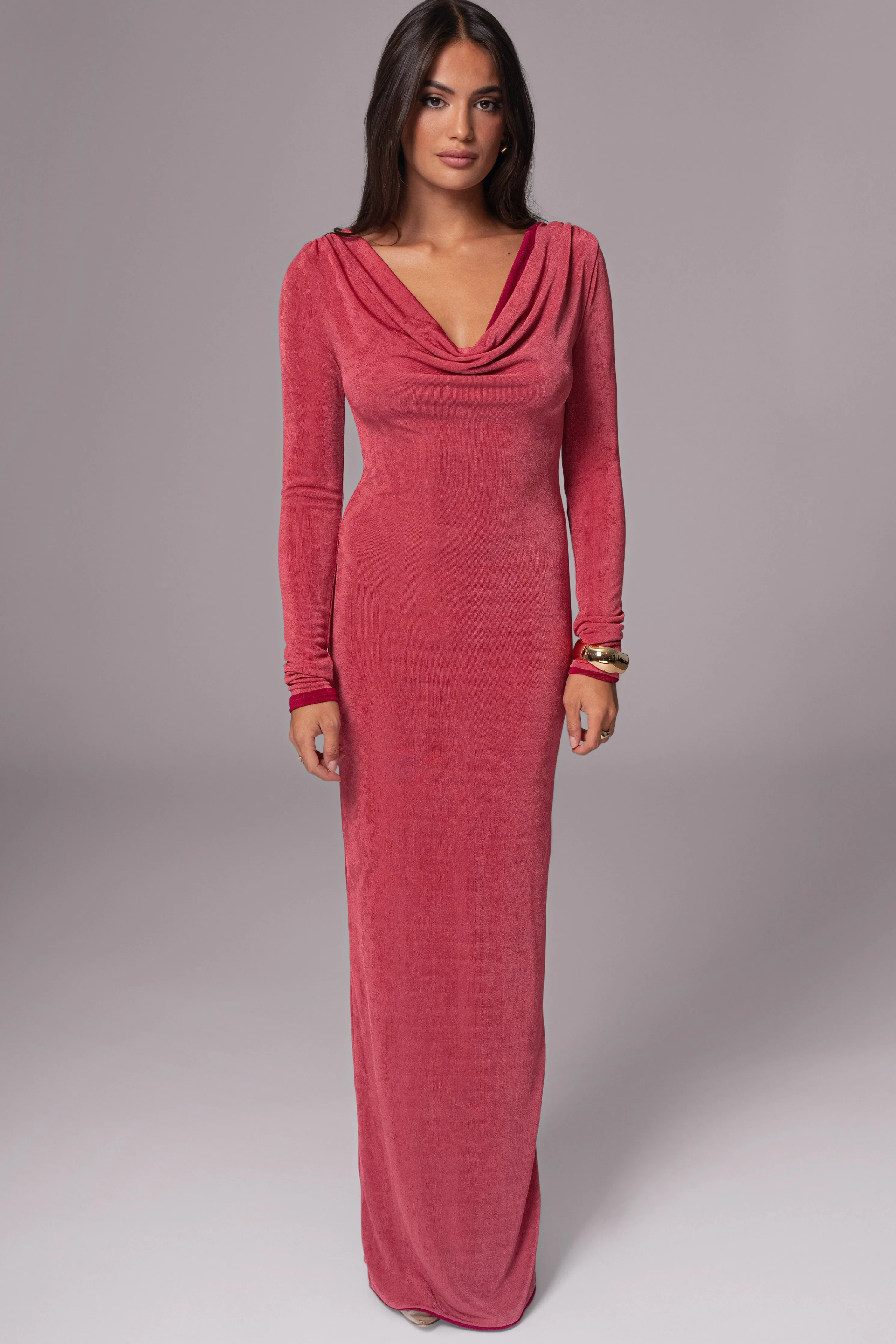 Berry/Mauve Ashton Reversible Maxi Dress
