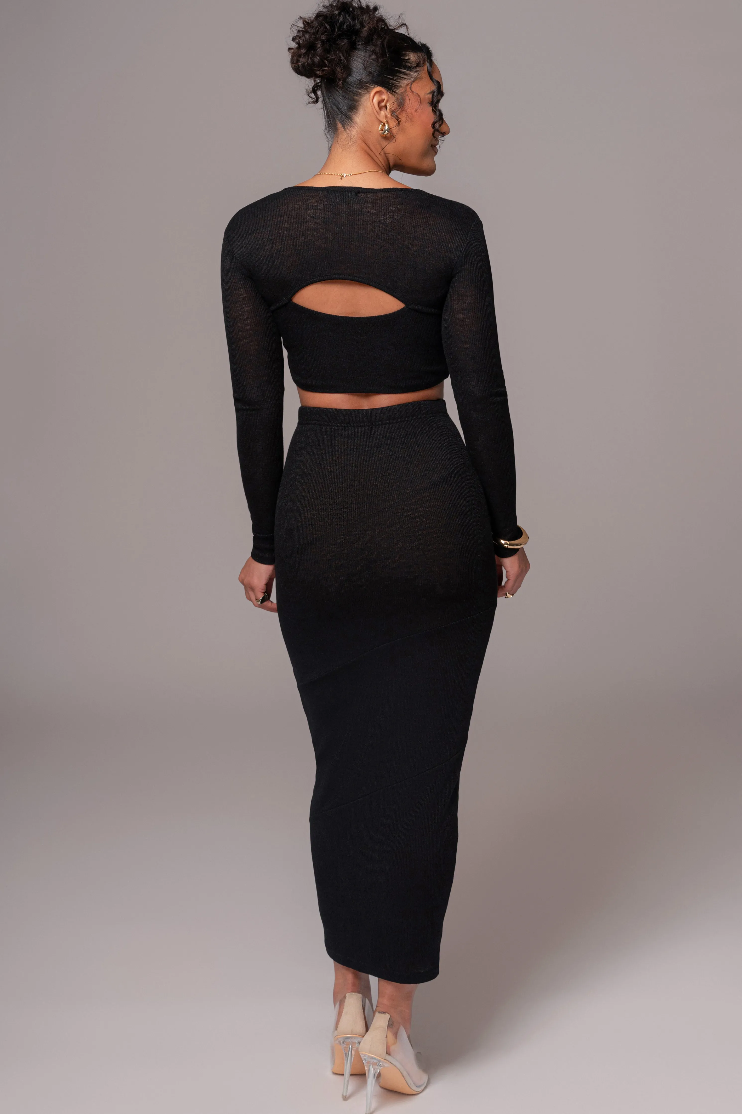 Black All About You Skirt Set