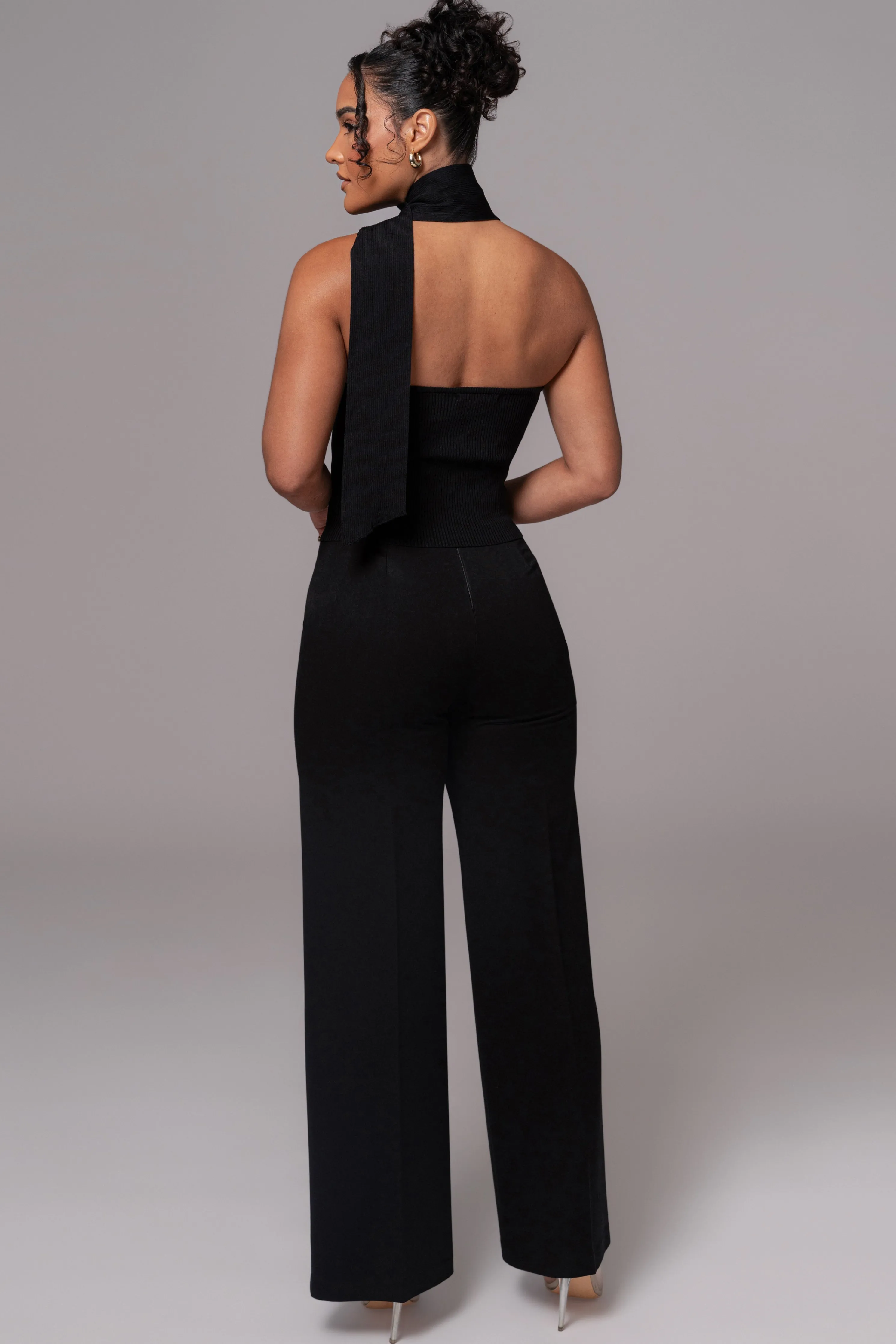 Black Anderson Ribbed Top