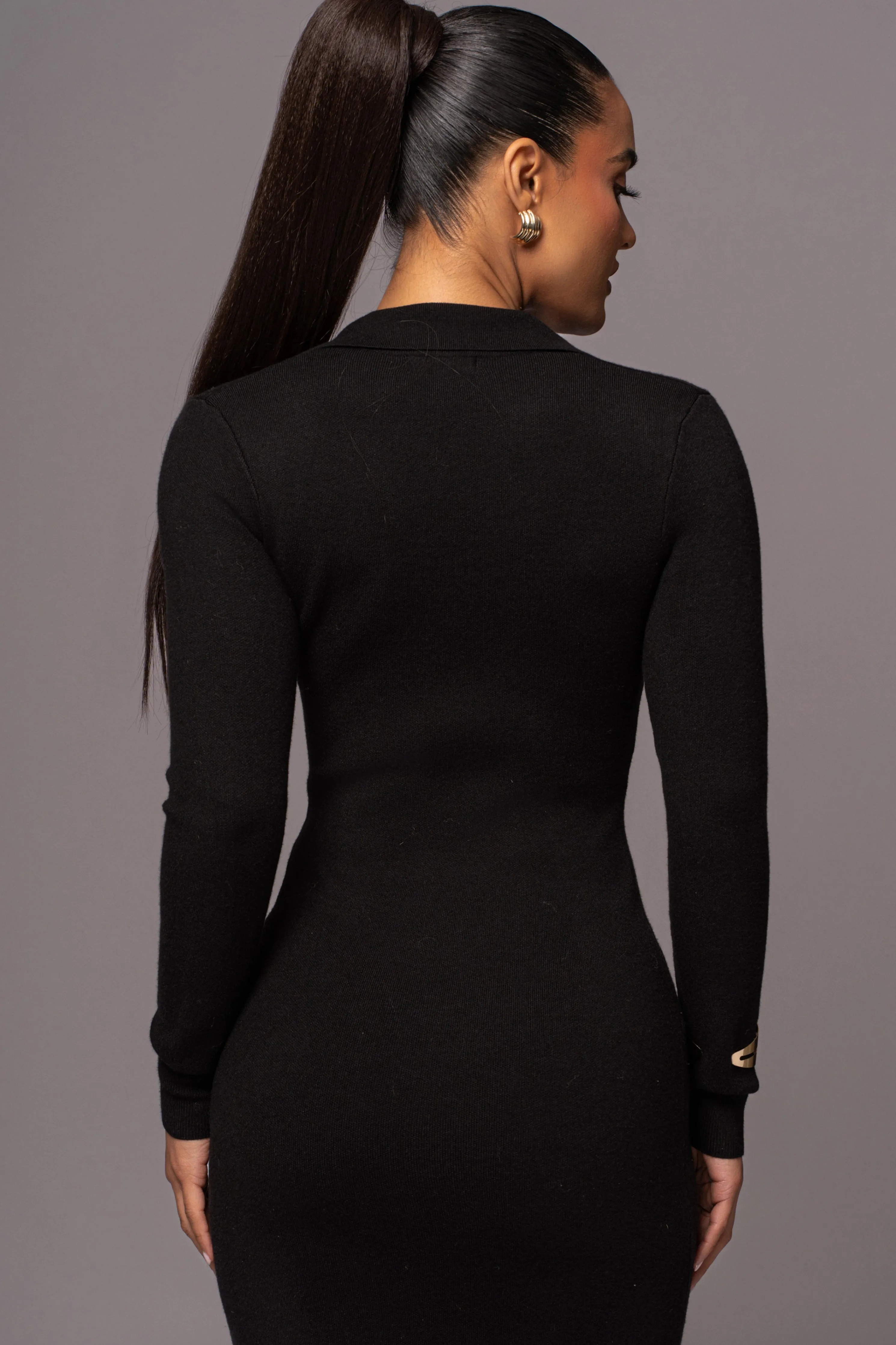 Black Bellinda Collar Maxi Dress