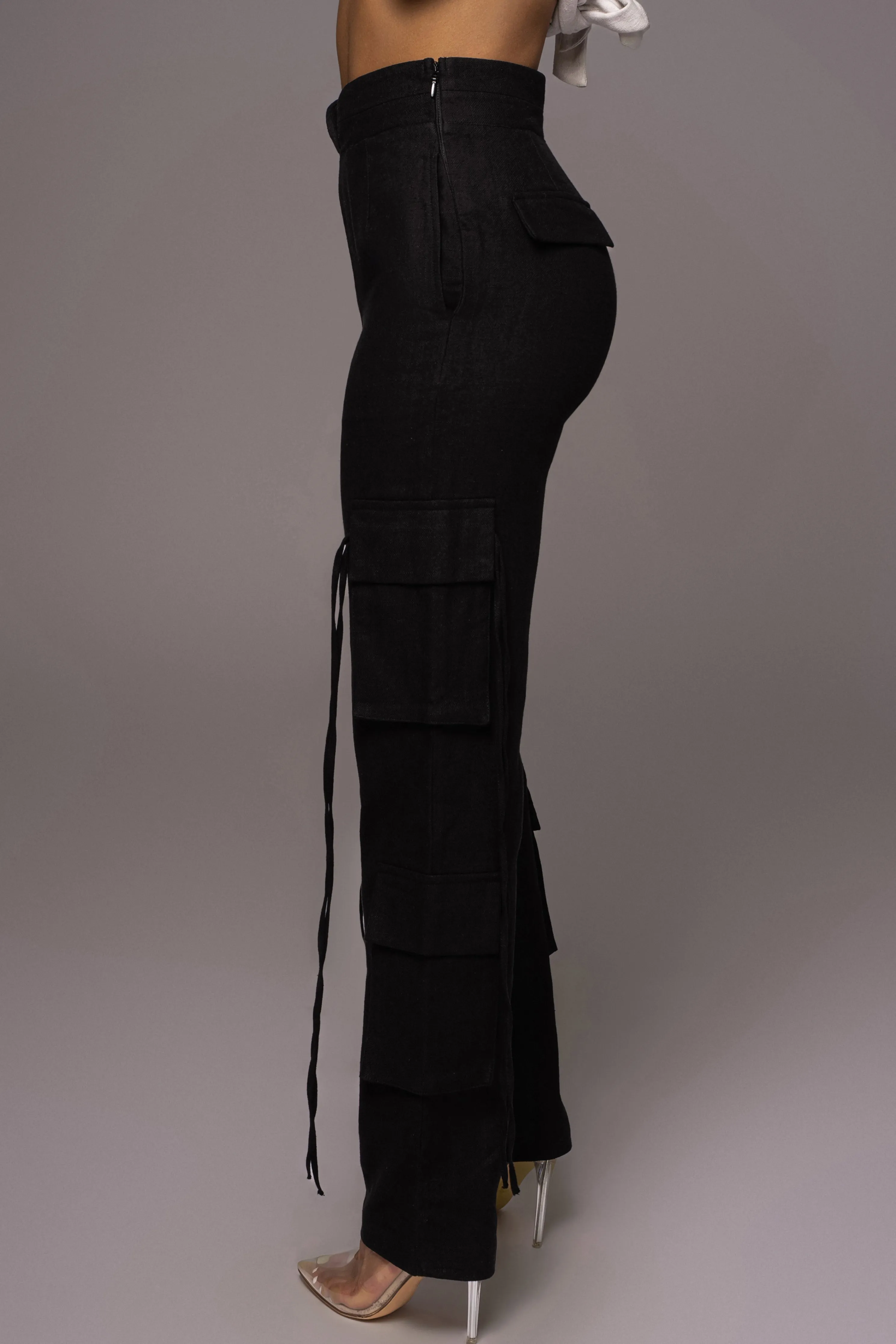 Black Better Half Linen Utility Pants