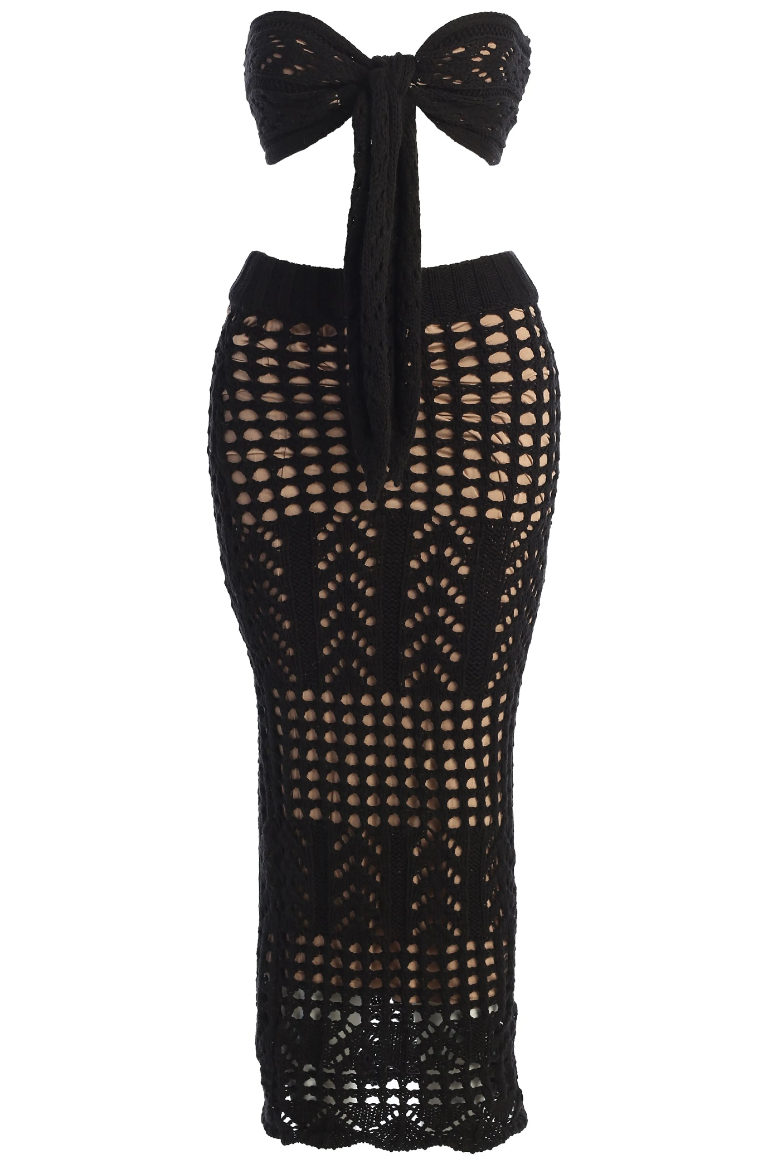 Black Caribbean Skies Skirt Set