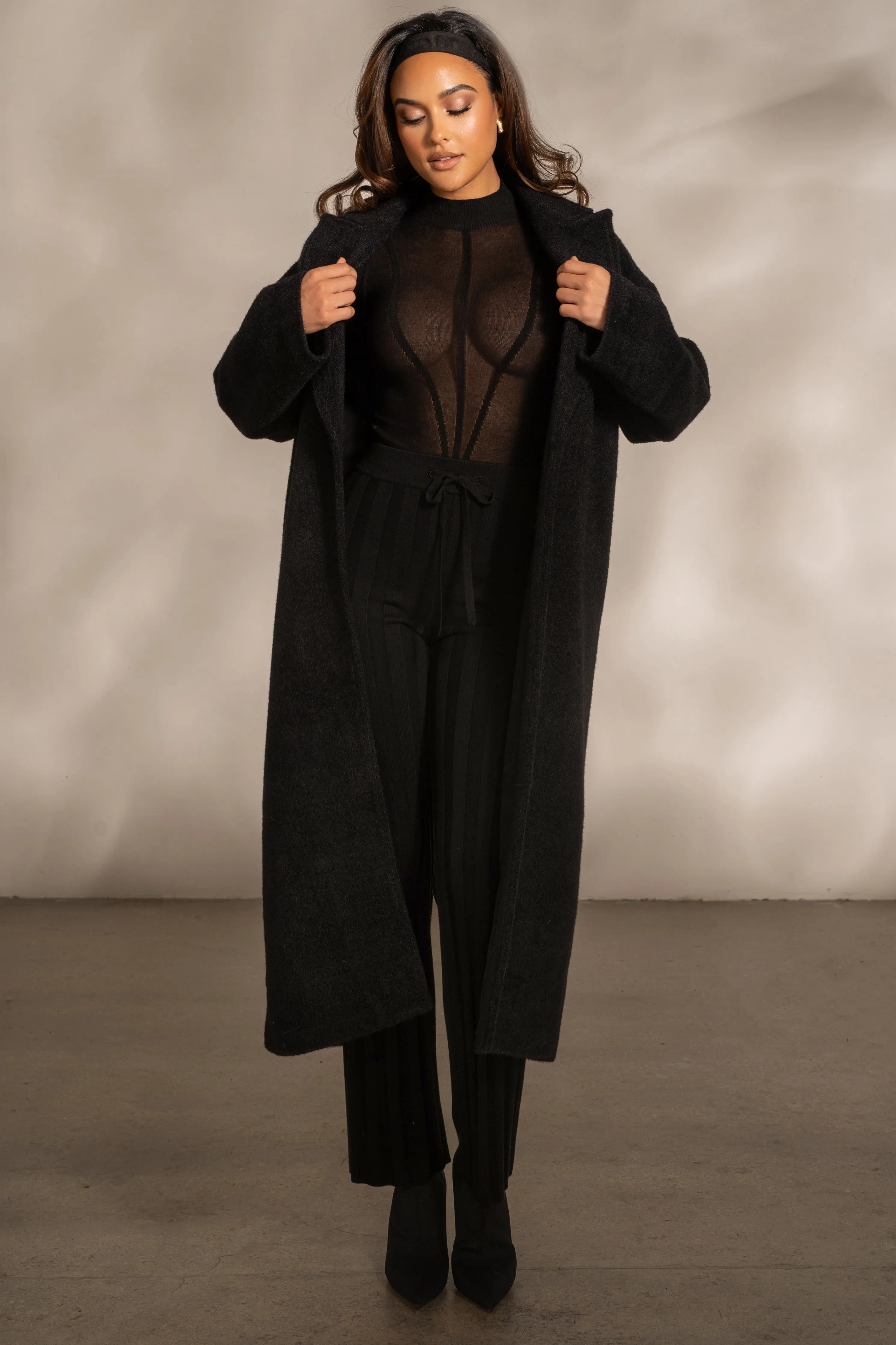 Black Dion Oversized Coat