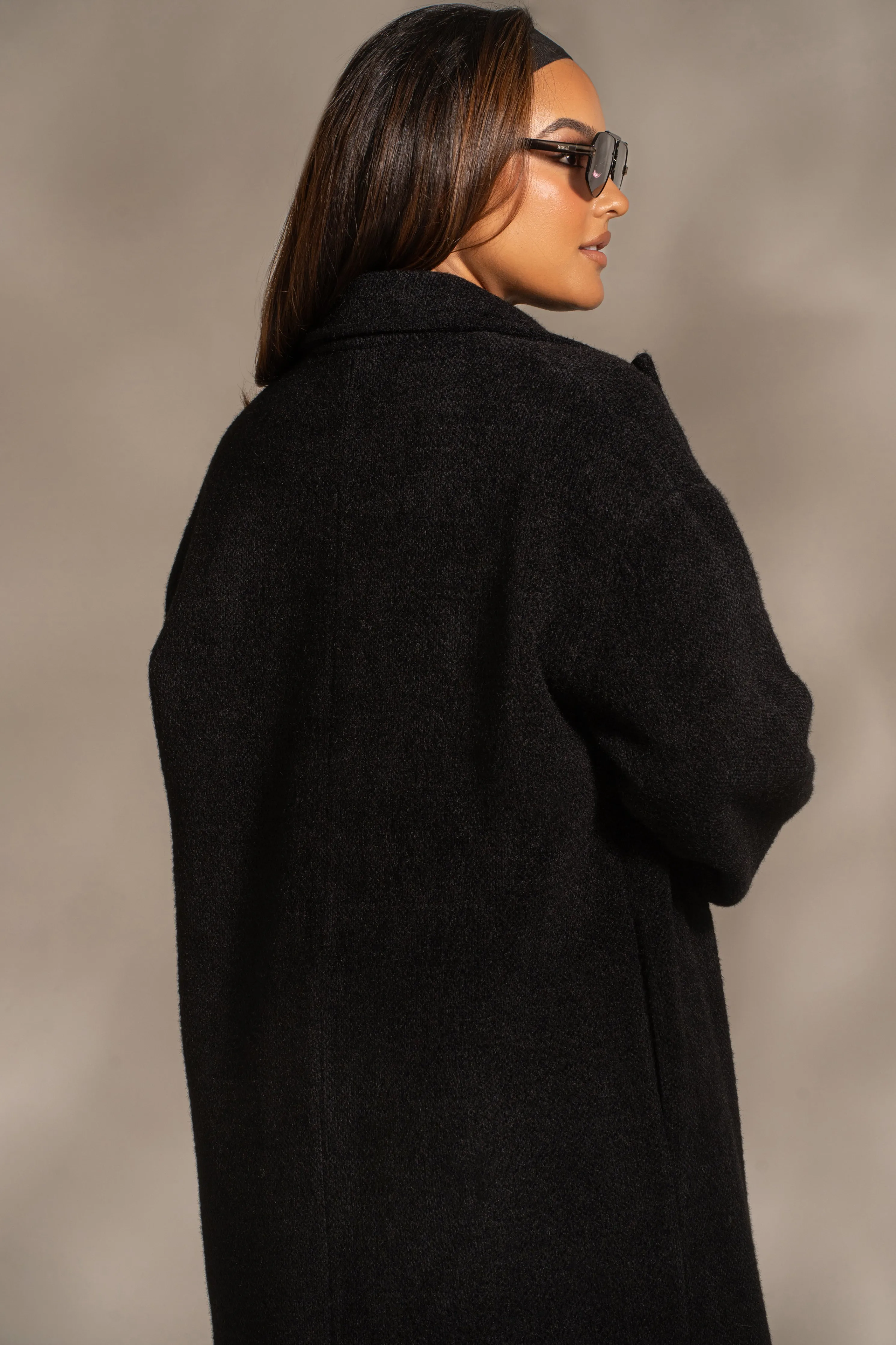 Black Dion Oversized Coat