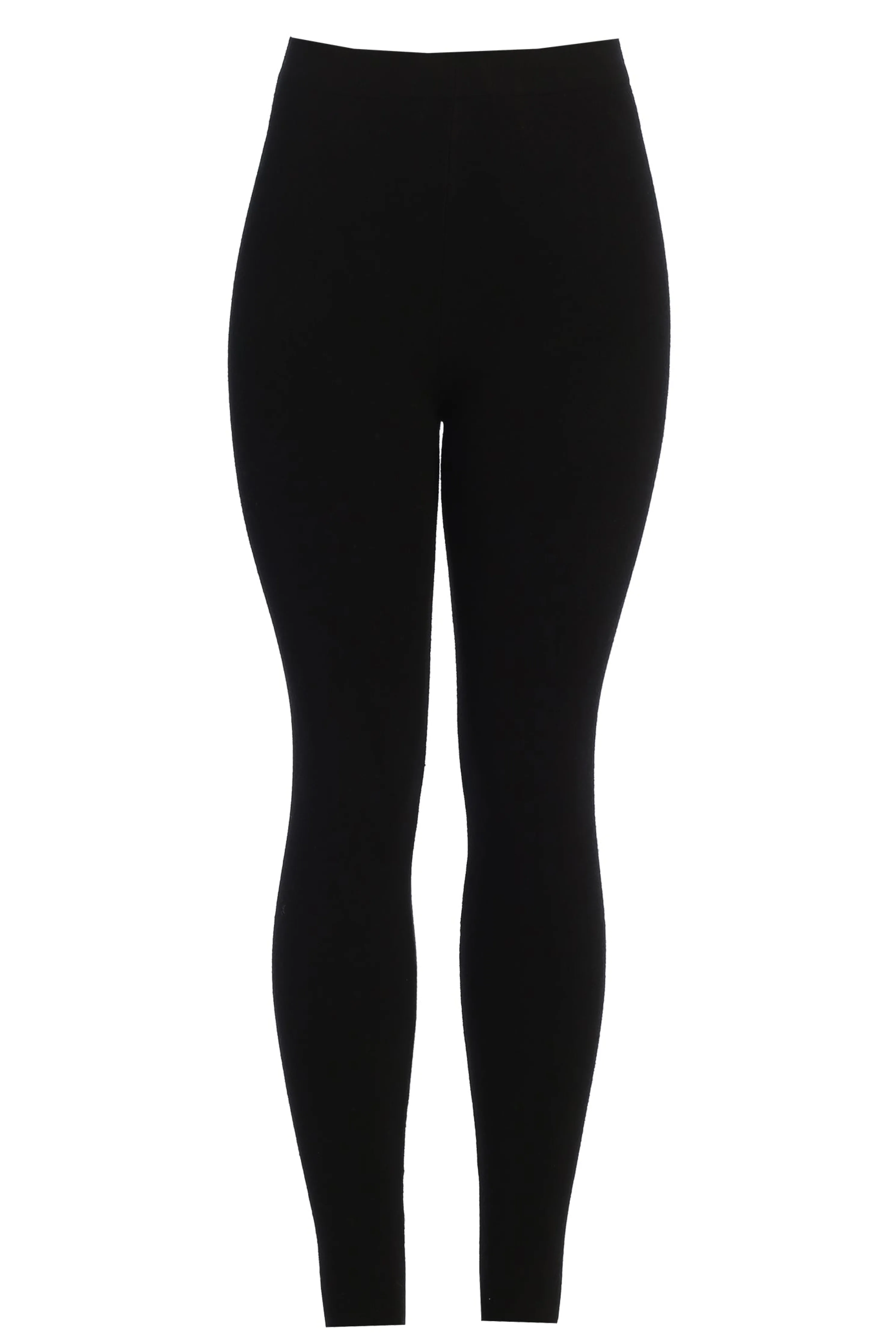 Black Effortless Knit Leggings